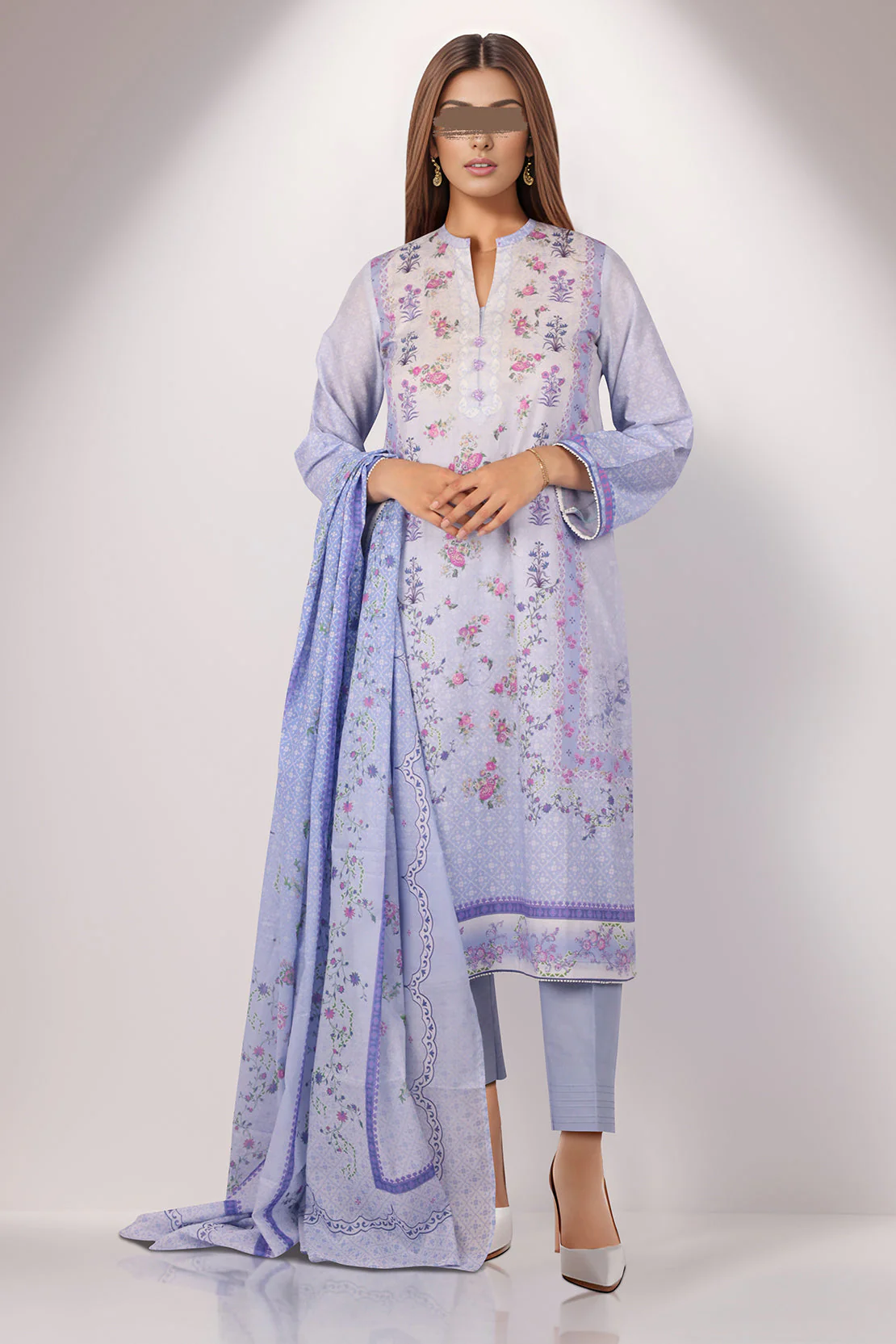 Unstitched Printed Cambric 3 Piece - Image 4