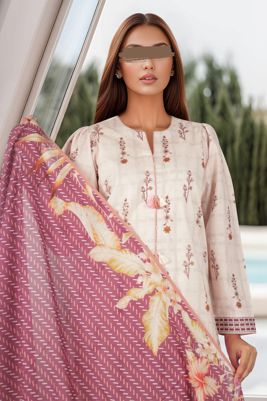 Unstitched Printed Cambric 3 Piece - Image 3