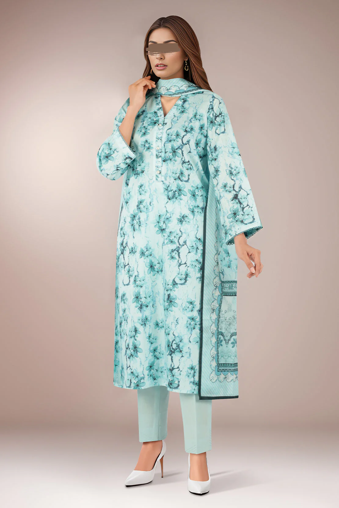 Unstitched Printed Cambric 3 Piece - Image 3