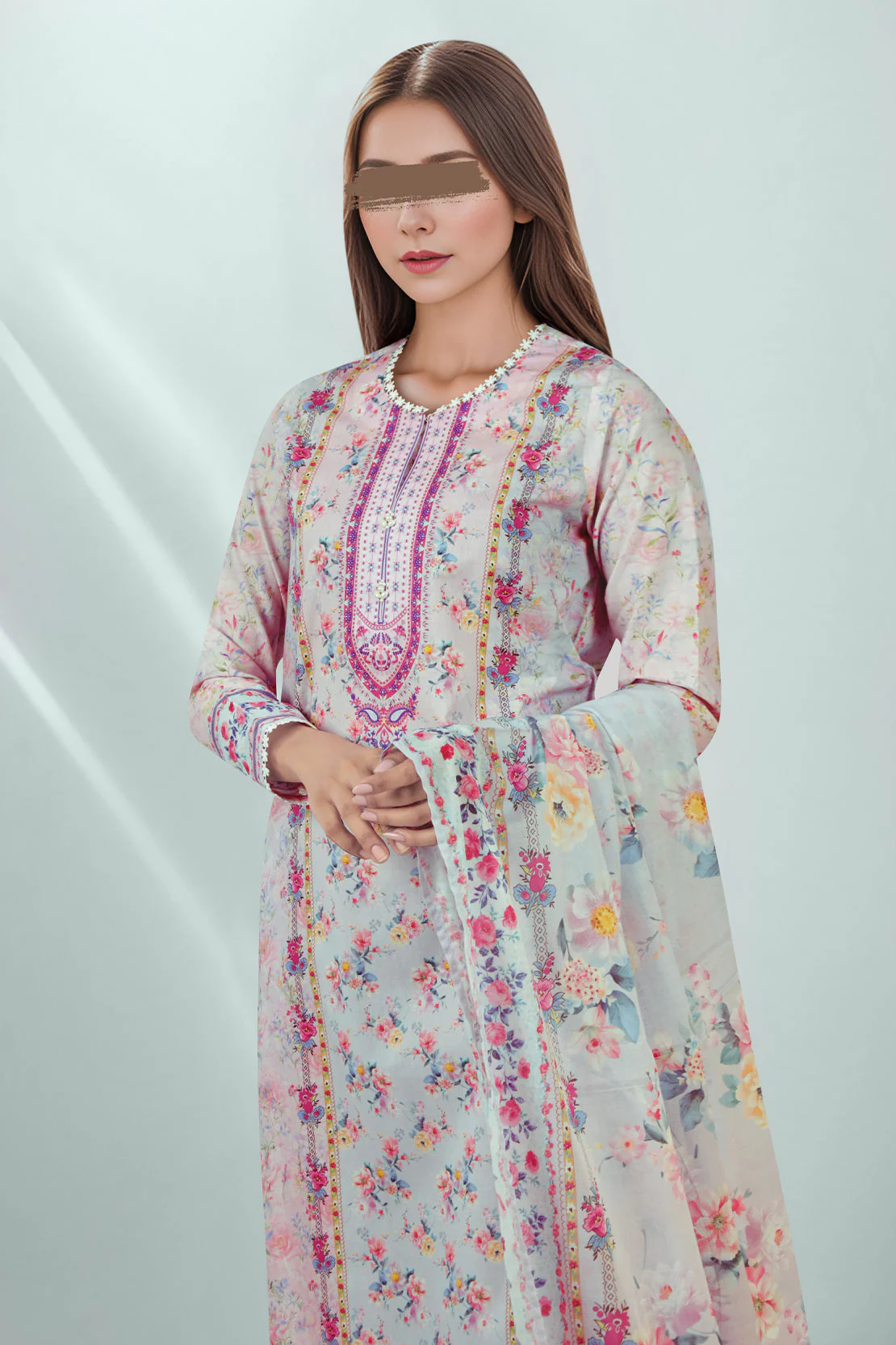 Unstitched Printed Cambric 3 Piece - Image 3