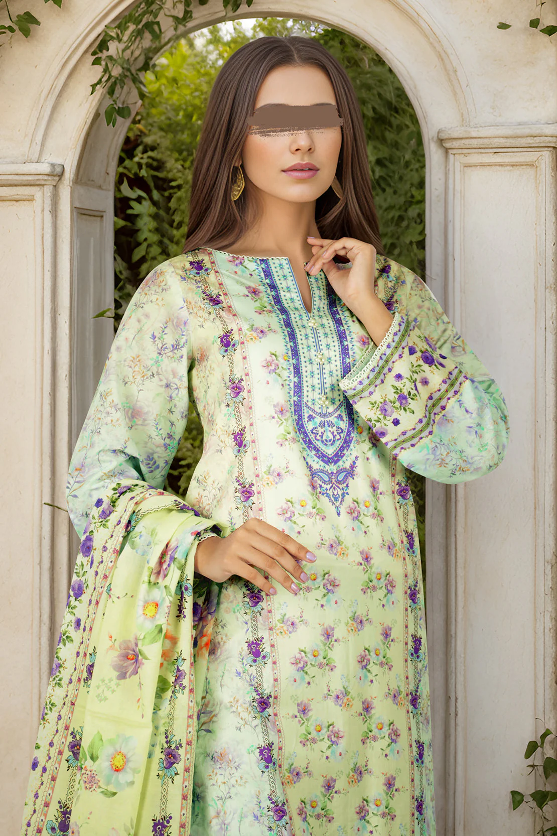 Unstitched Printed Cambric 3 Piece - Image 3