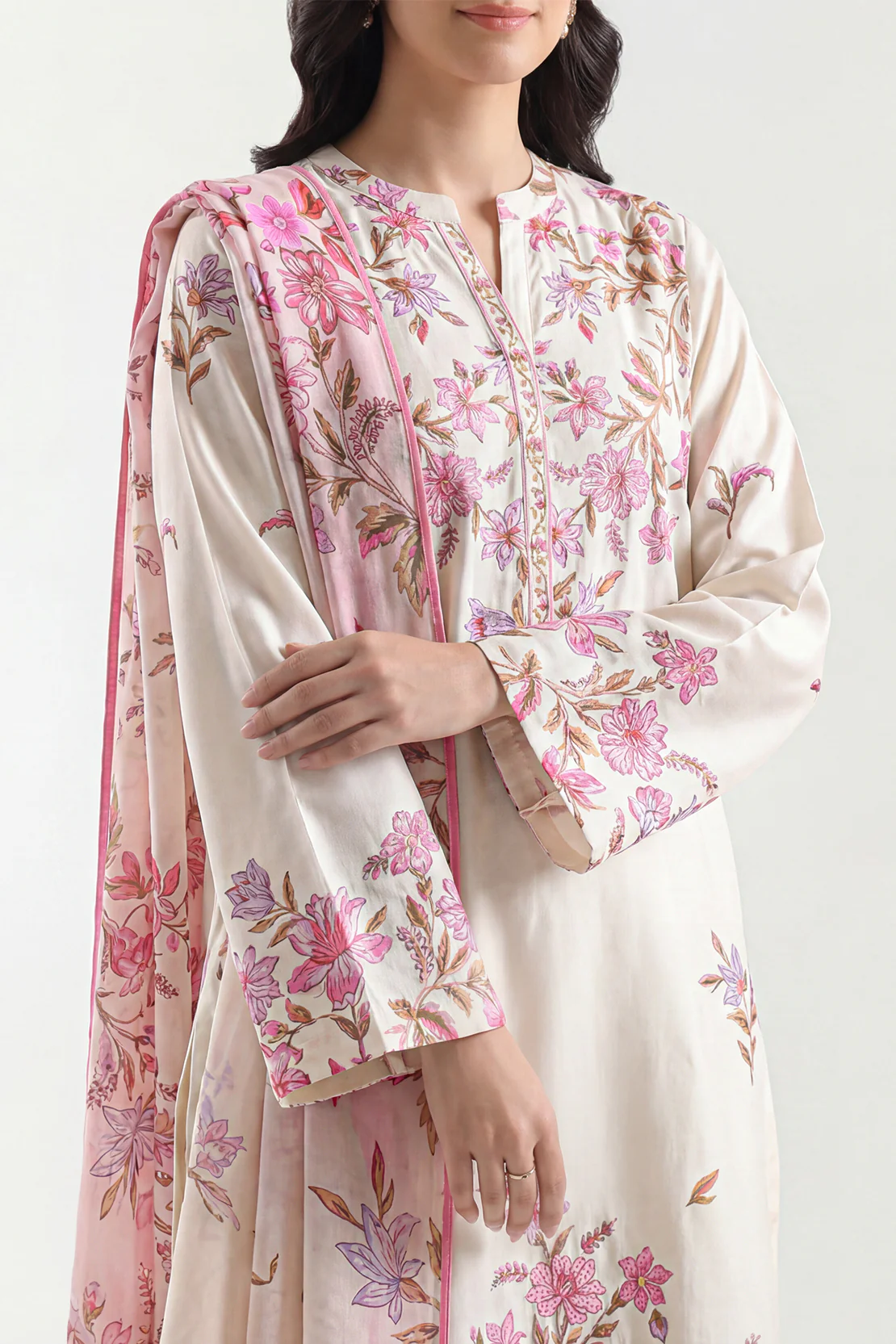 Unstitched Printed Corduroy 3 Piece - Image 3