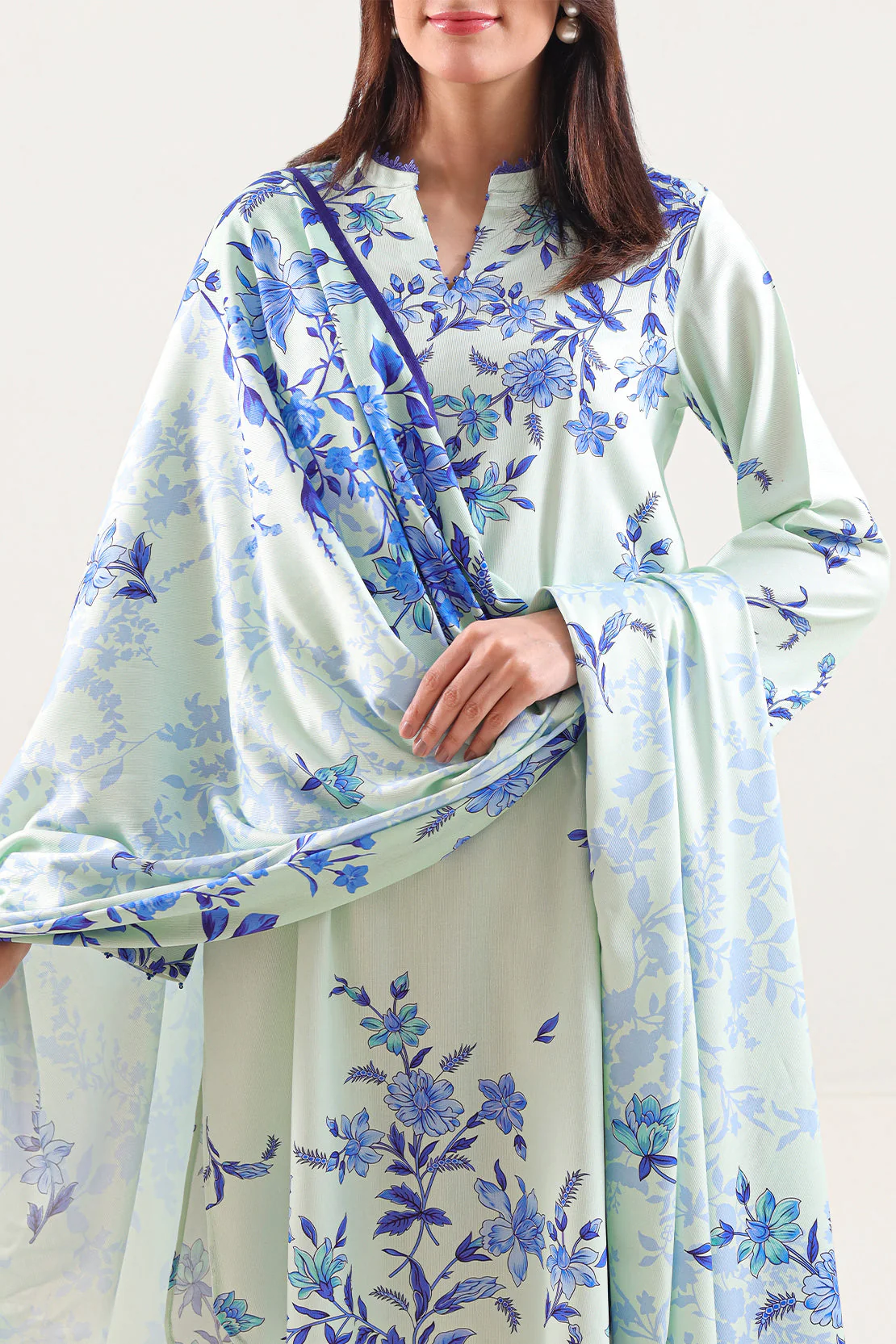 Unstitched Printed Corduroy 3 Piece - Image 3
