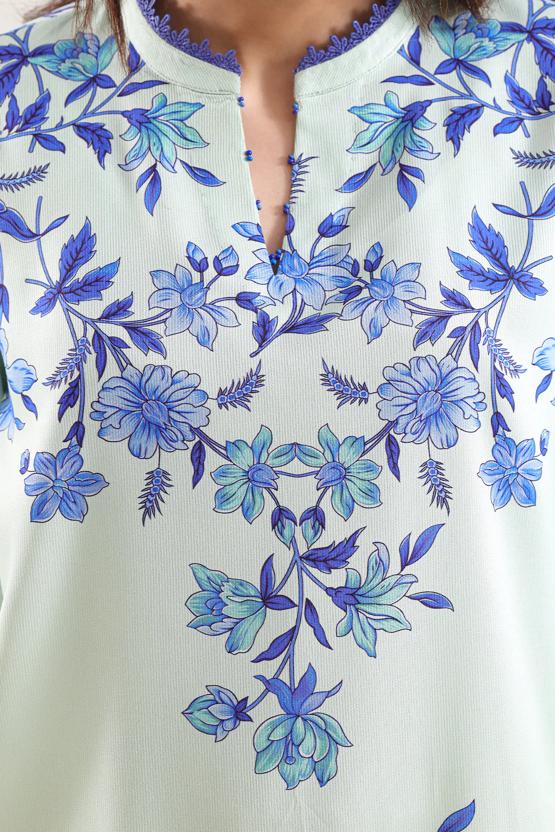 Unstitched Printed Corduroy 3 Piece - Image 4