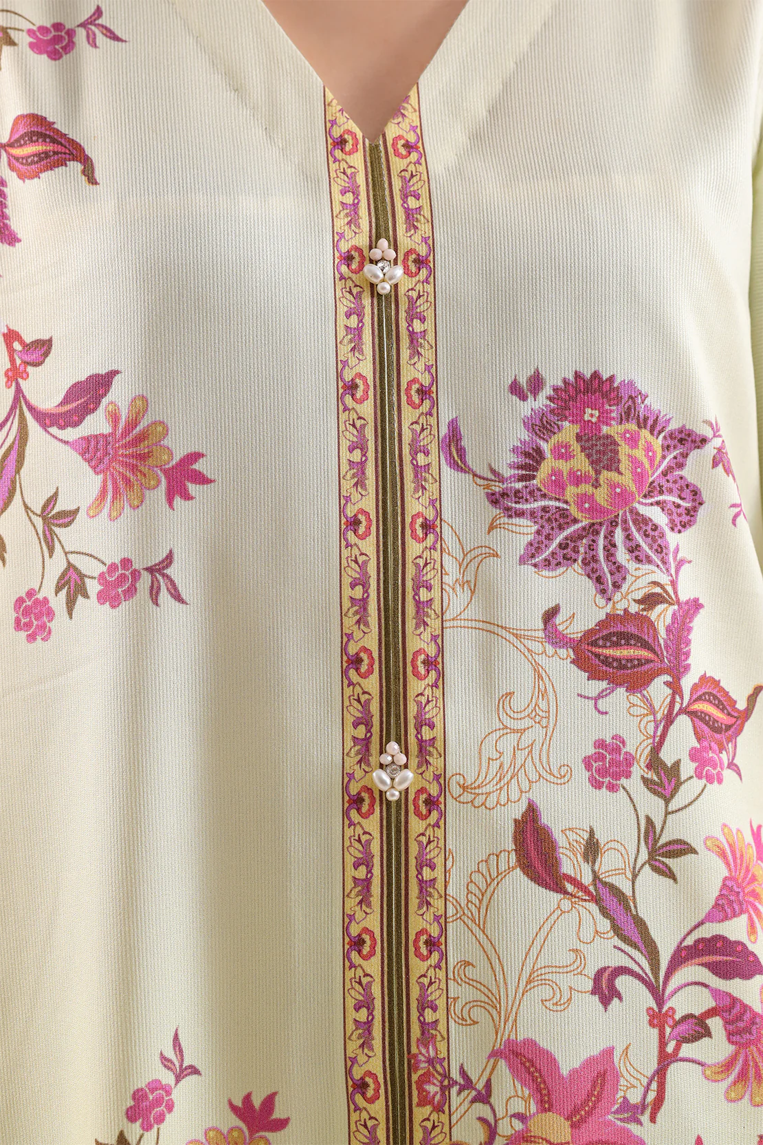 Unstitched Printed Corduroy 3 Piece - Image 3