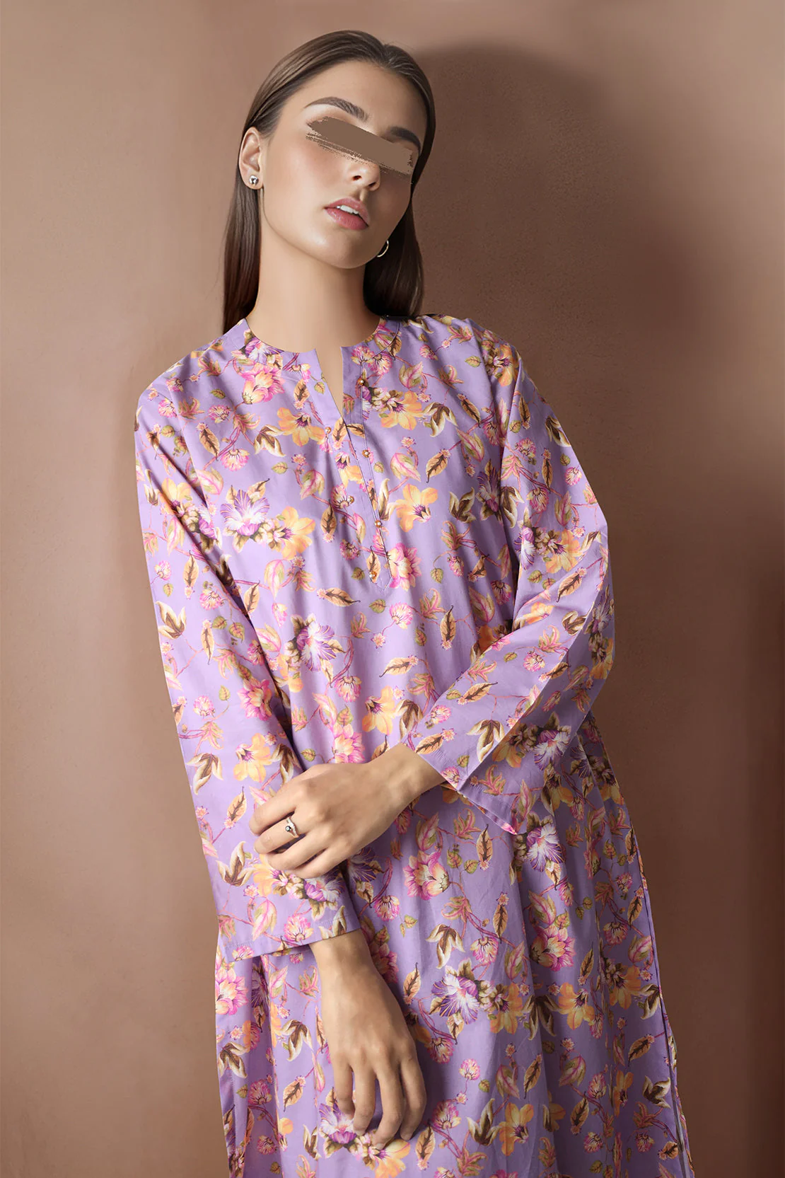 Unstitched Printed Cotton Dobby 2 Piece (Shirt/trouser) - Image 3
