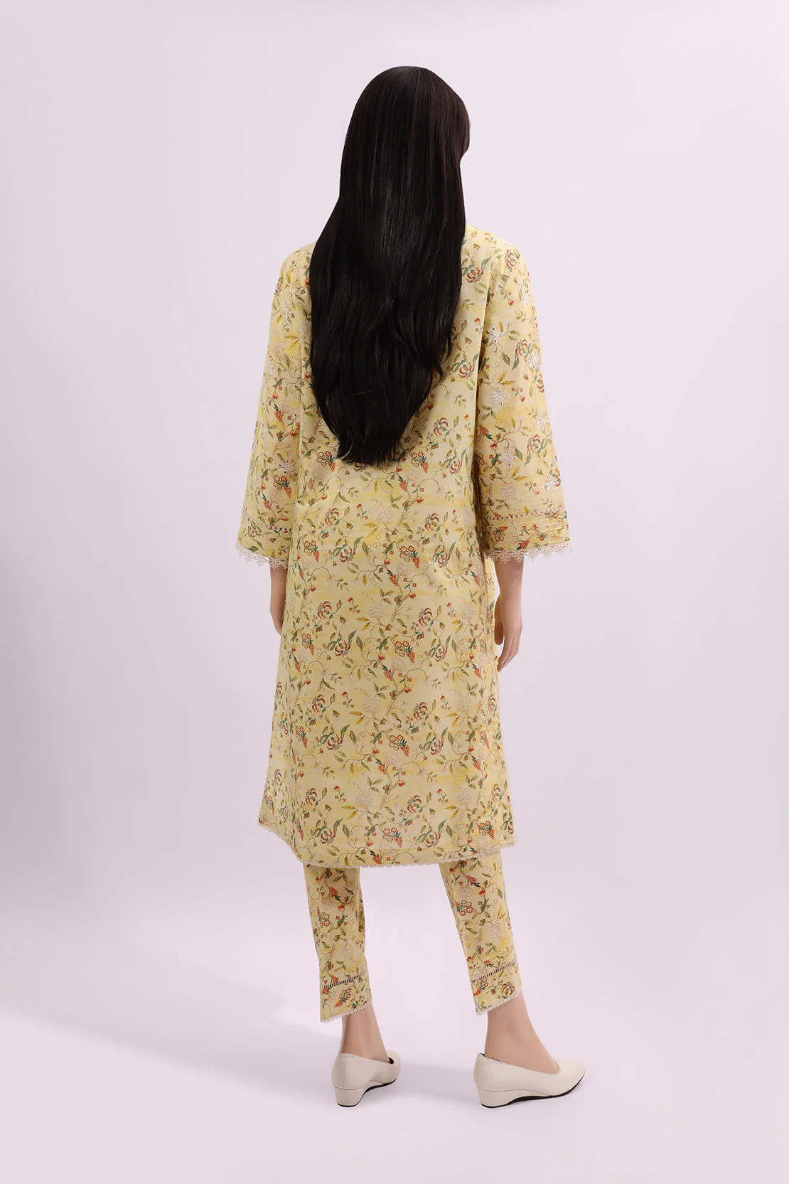 Unstitched Embroidered Cotton Filament 2 Piece (Shirt/Trouser) - Image 2