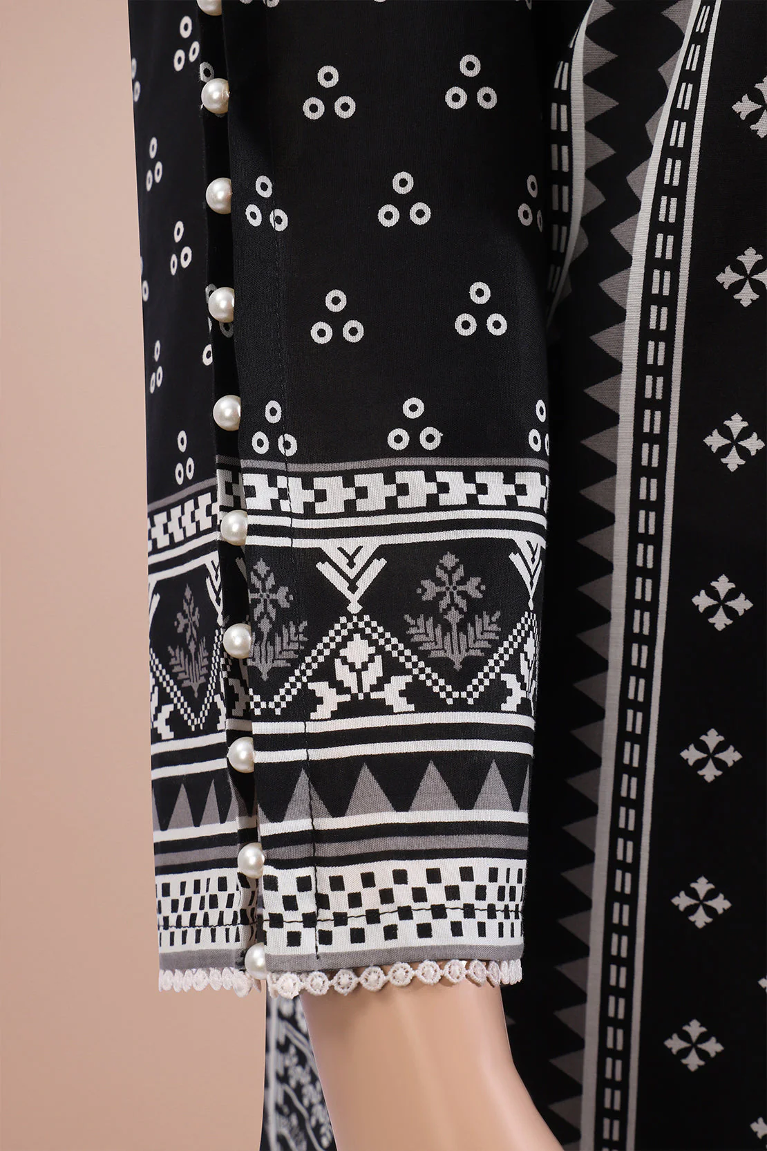 Unstitched Printed Cotton Filament 2 Piece (Shirt/Trouser) - Image 4