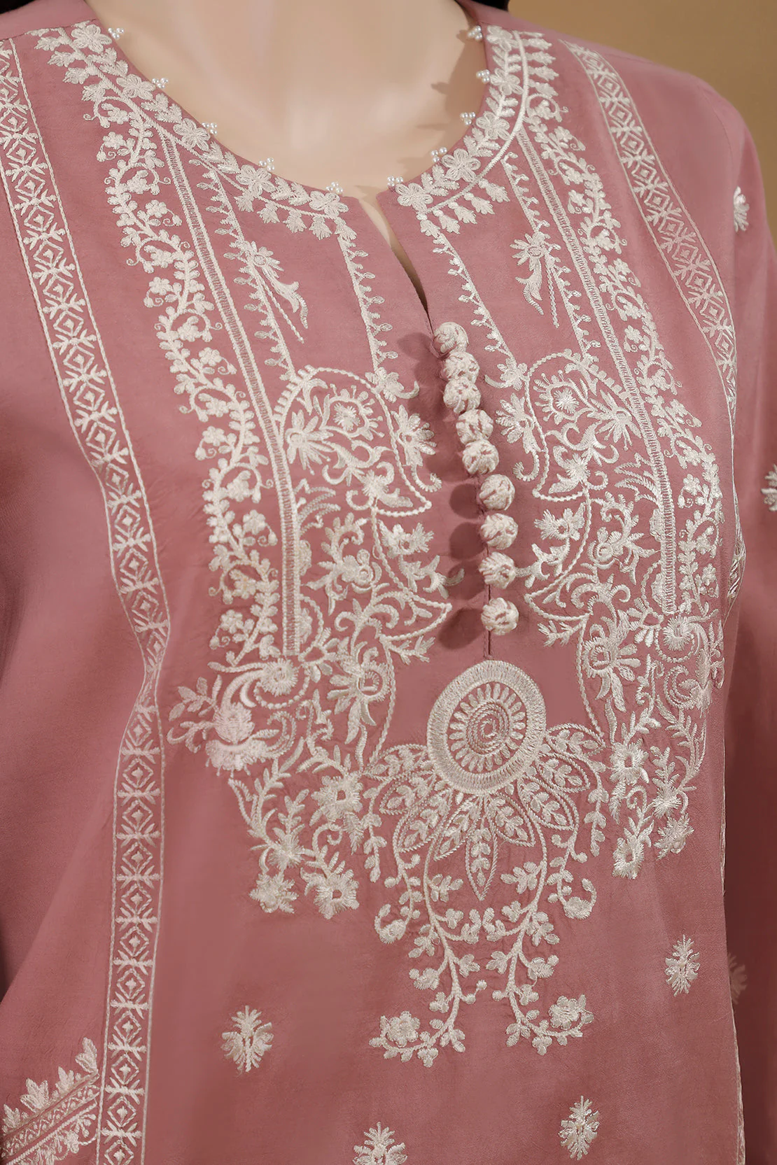 Unstitched Cotton Filament Emb 2 Piece (Shirt/Trouser) - Image 3