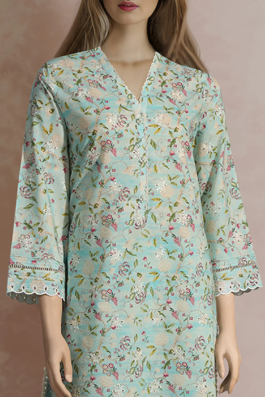 Unstitched Printed Cotton Filament Shirt