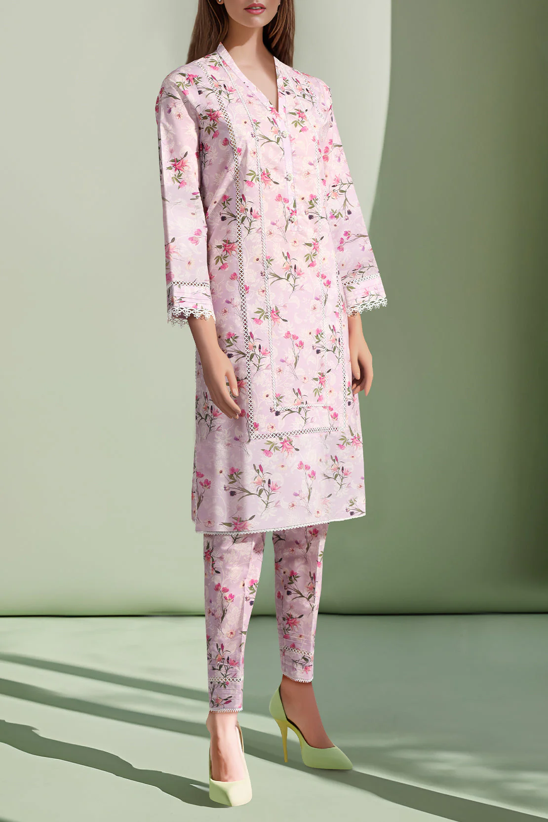 Unstitched Printed Cotton Filament Shirt - Image 2