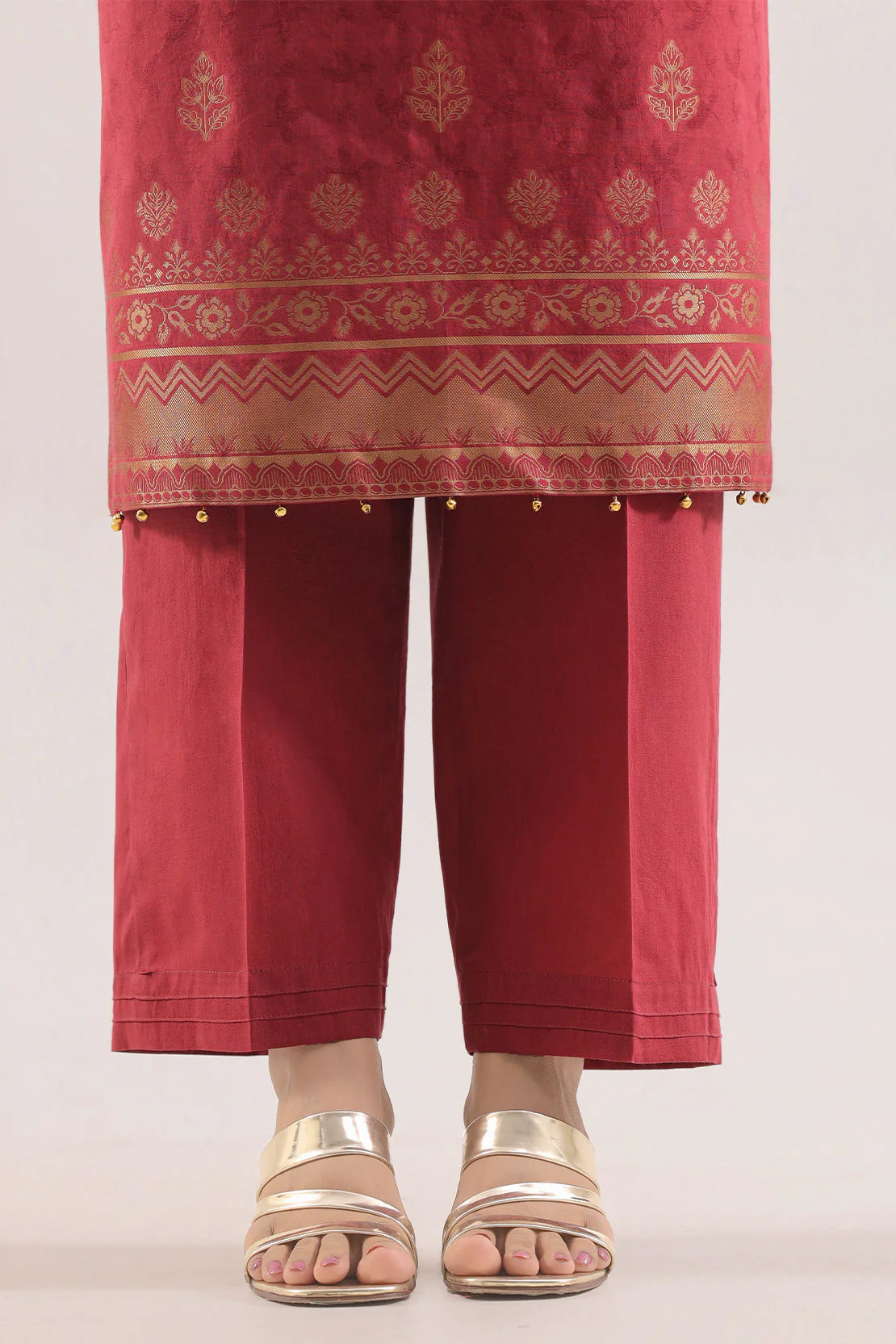 Unstitched Printed Cotton Jacquard 3 Piece - Image 5