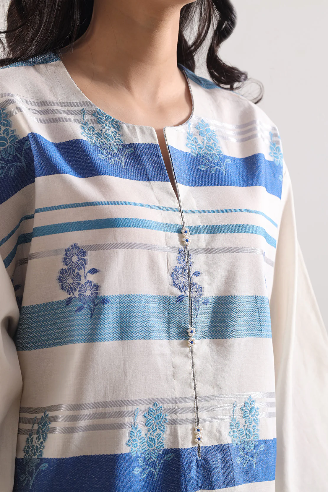 Unstitched Printed Cotton Jacquard 3 Piece - Image 3