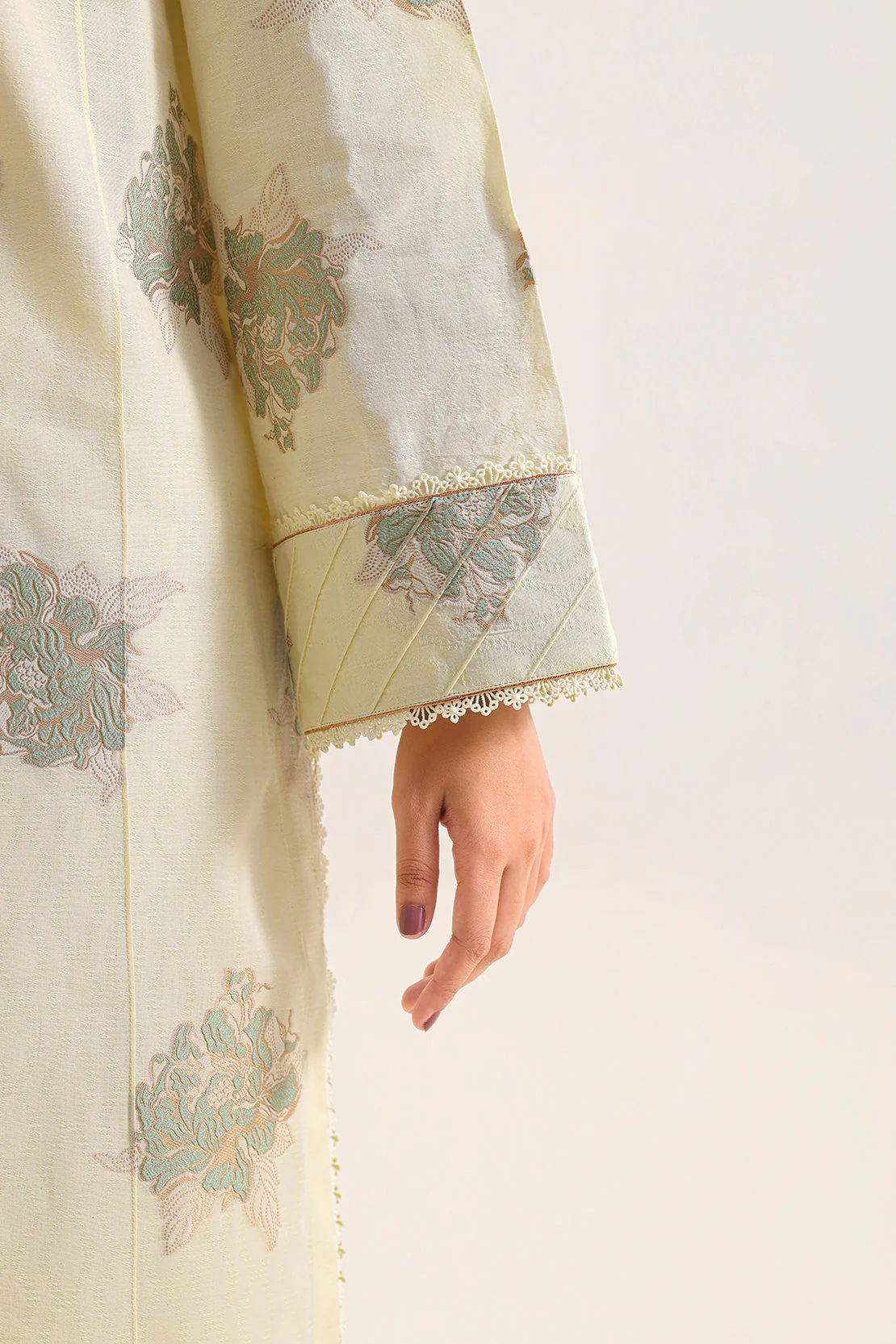 Unstitched Printed Cotton Jacquard 3 Piece - Image 5