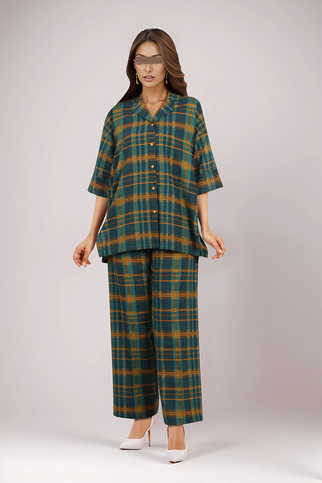 Unstitched Printed Cotton Khaddar 2 Piece (Shirt/Trouser) - Image 2