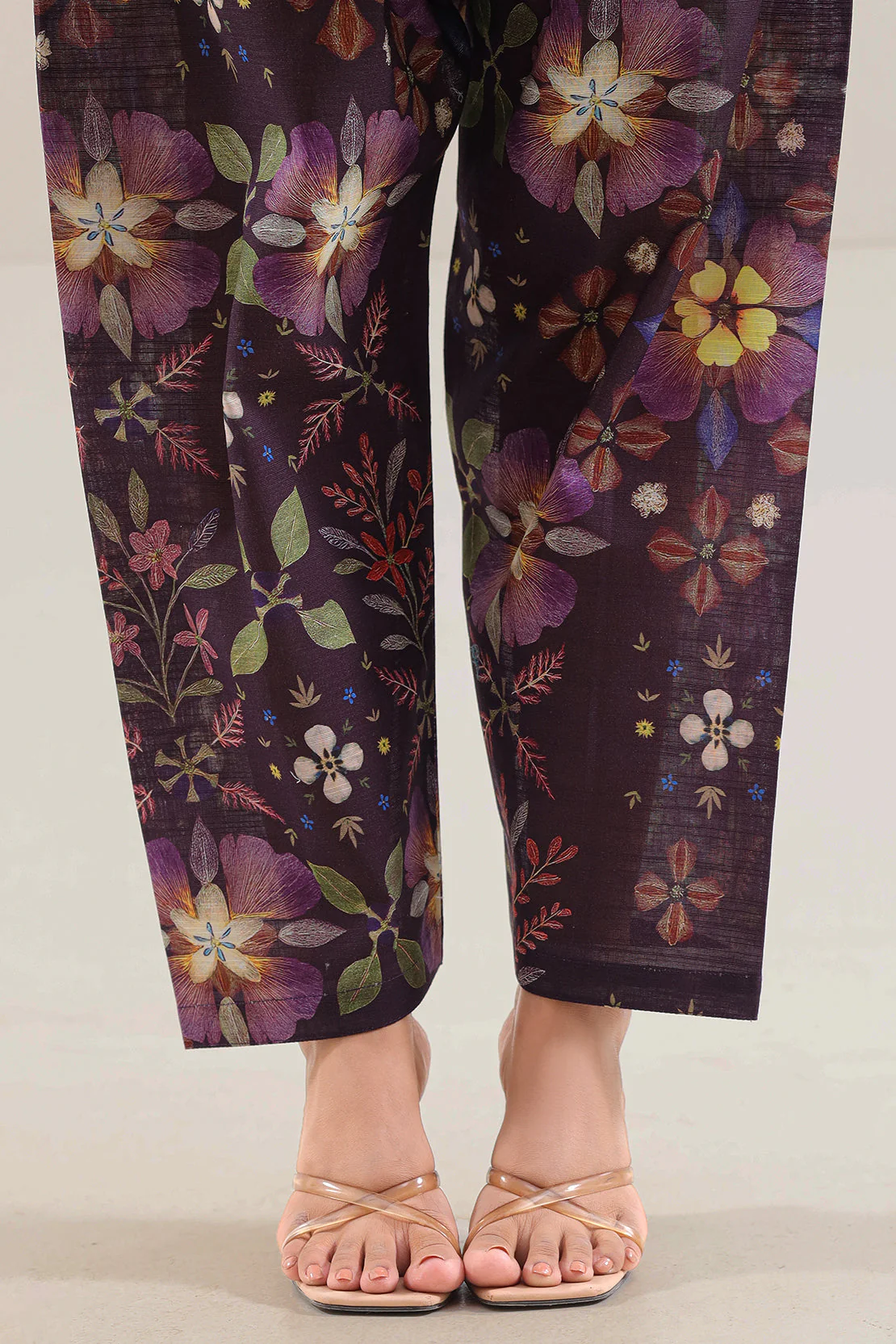Unstitched Printed Cotton Khaddar 2 Piece (Shirt/Trouser) - Image 5