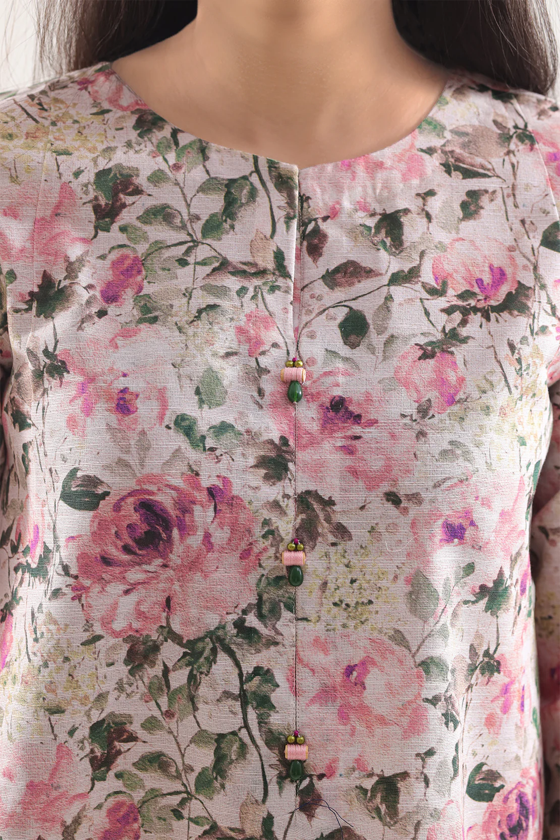 Unstitched Printed Cotton Khaddar 2 Piece (Shirt/Trouser) - Image 3