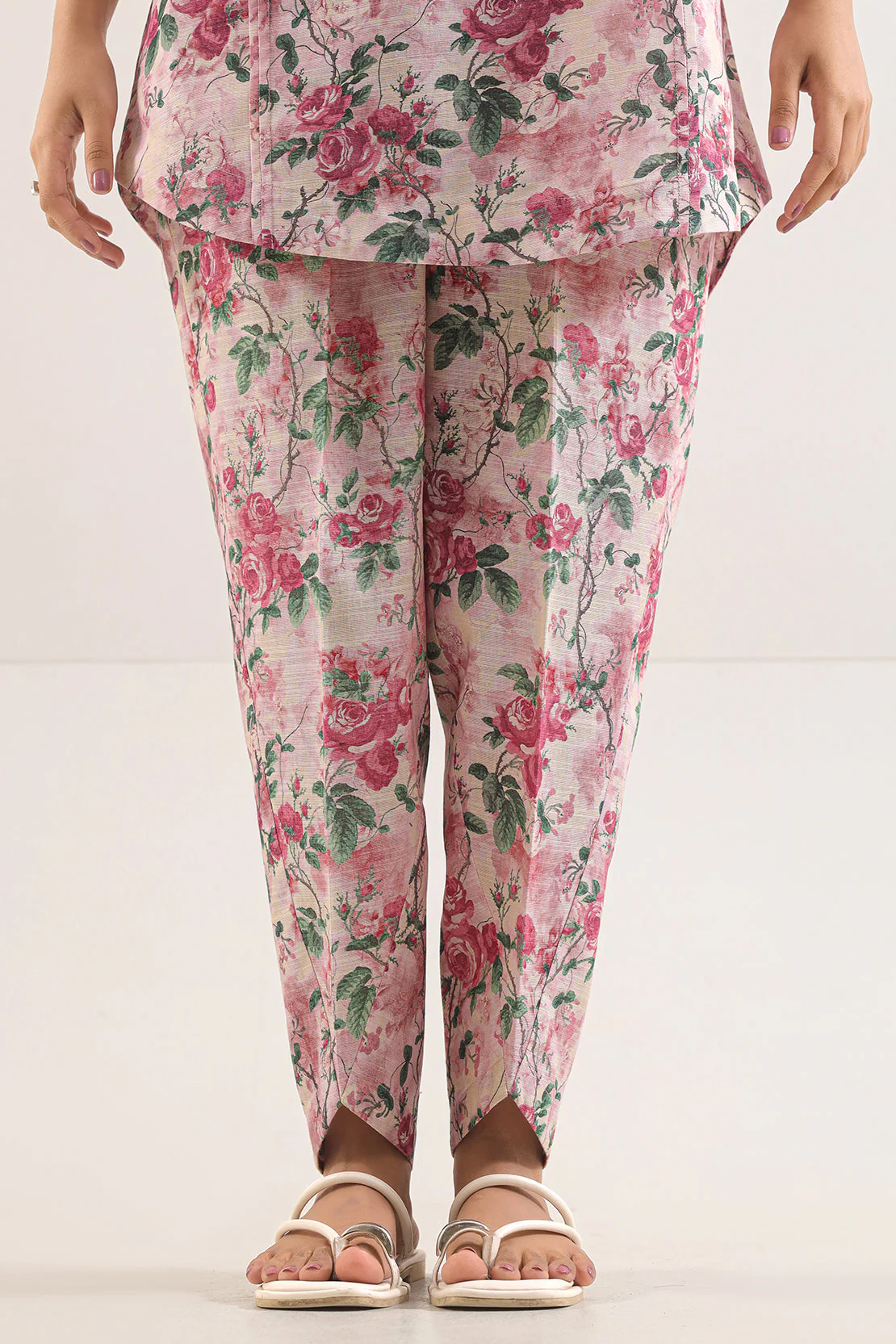 Unstitched Printed Cotton Khaddar 2 Piece (Shirt/Trouser) - Image 6