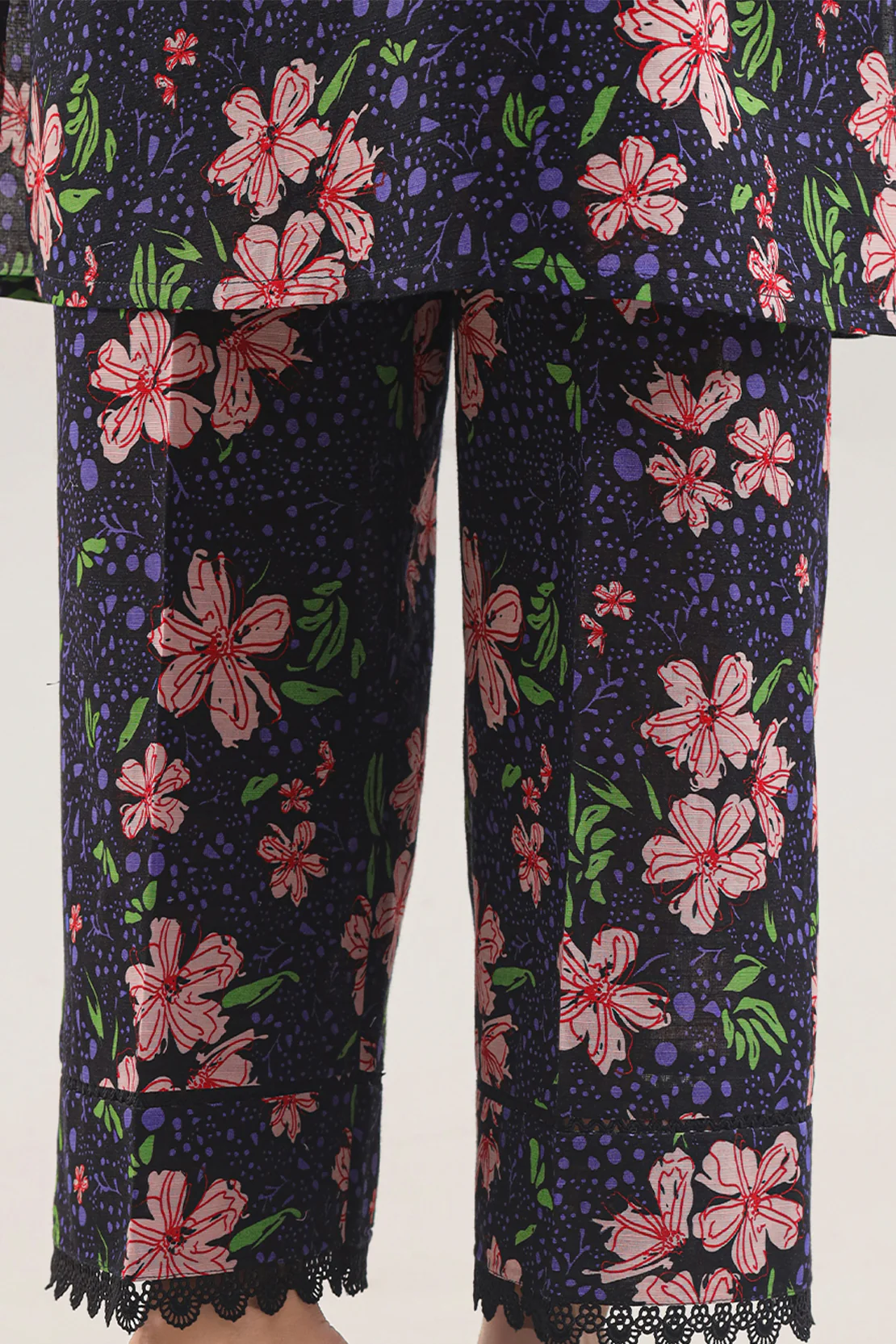 Unstitched Printed Cotton Khaddar 2 Piece (Shirt/Trouser) - Image 6