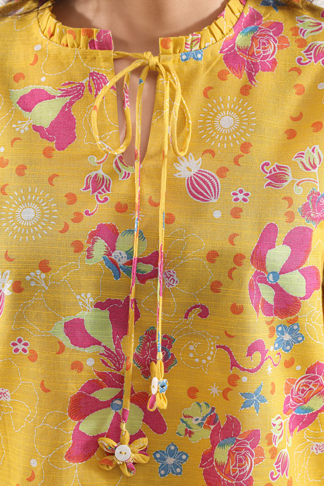 Unstitched Printed Cotton Khaddar 2 Piece (Shirt/Trouser) - Image 4
