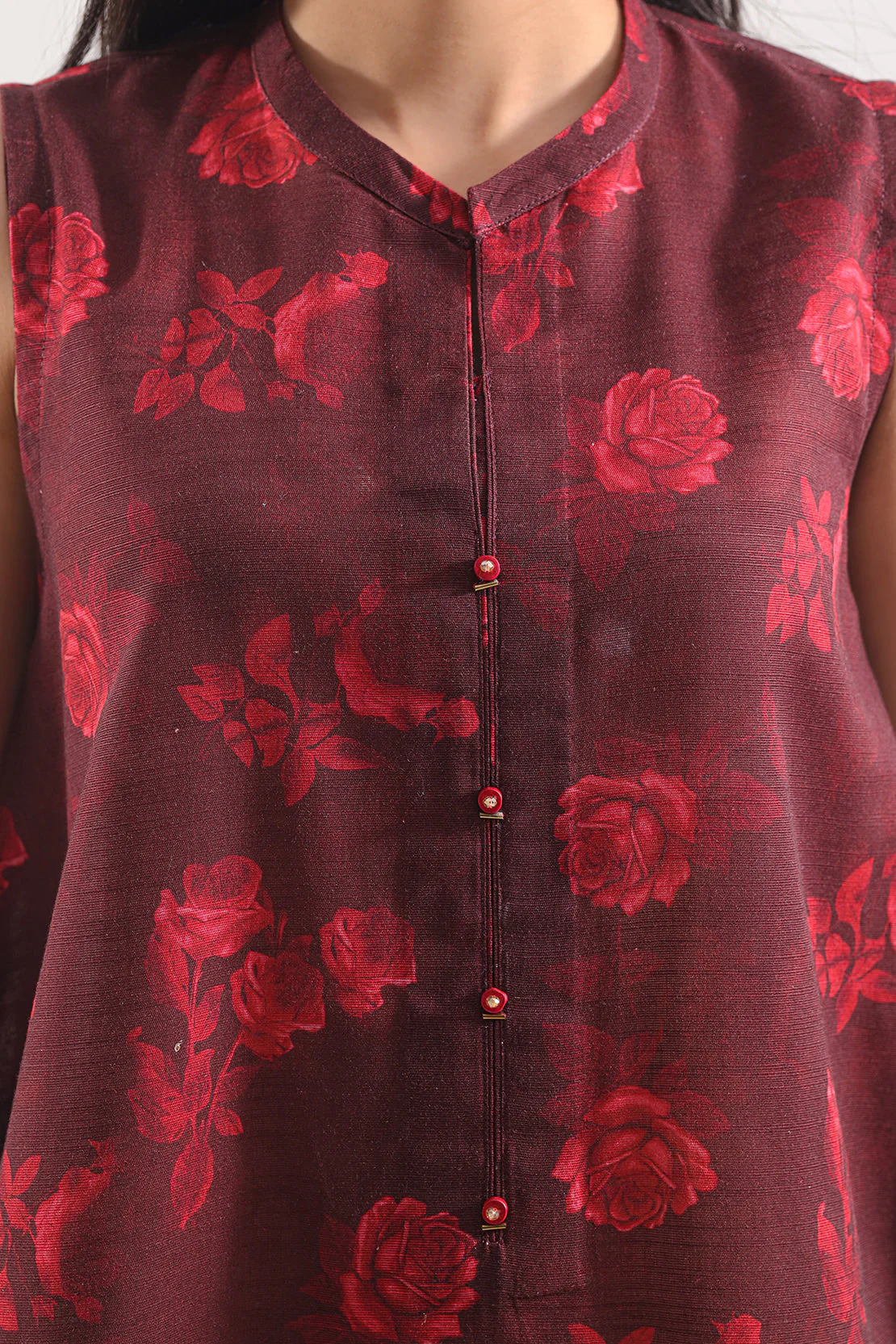 Unstitched Printed Cotton Khaddar 3 Piece - Image 5