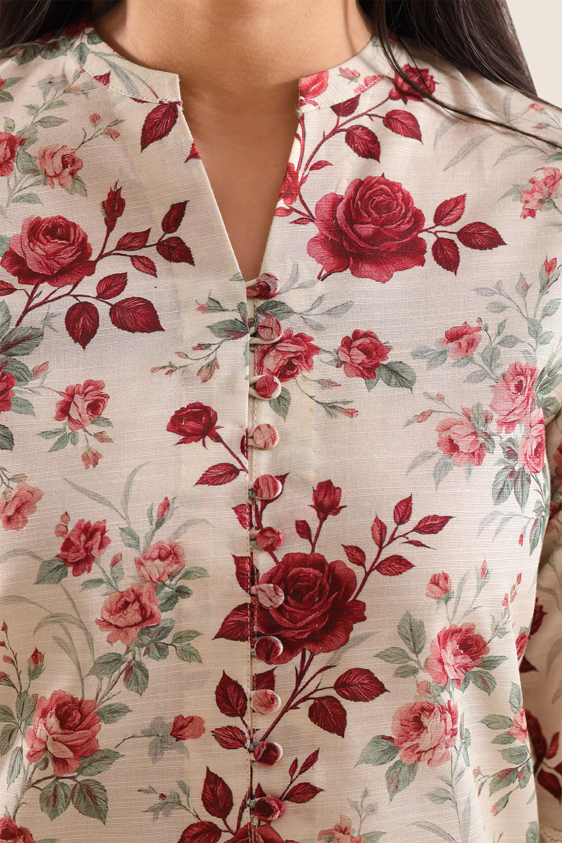 Unstitched Printed Cotton Khaddar 3 Piece - Image 3