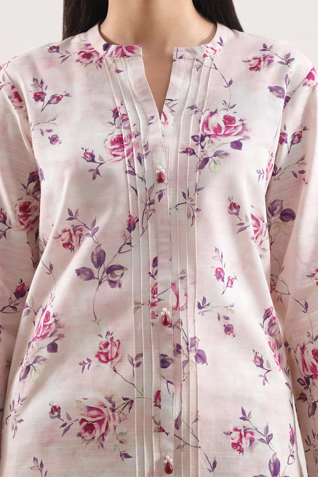 Unstitched Printed Cotton Khaddar 3 Piece - Image 3