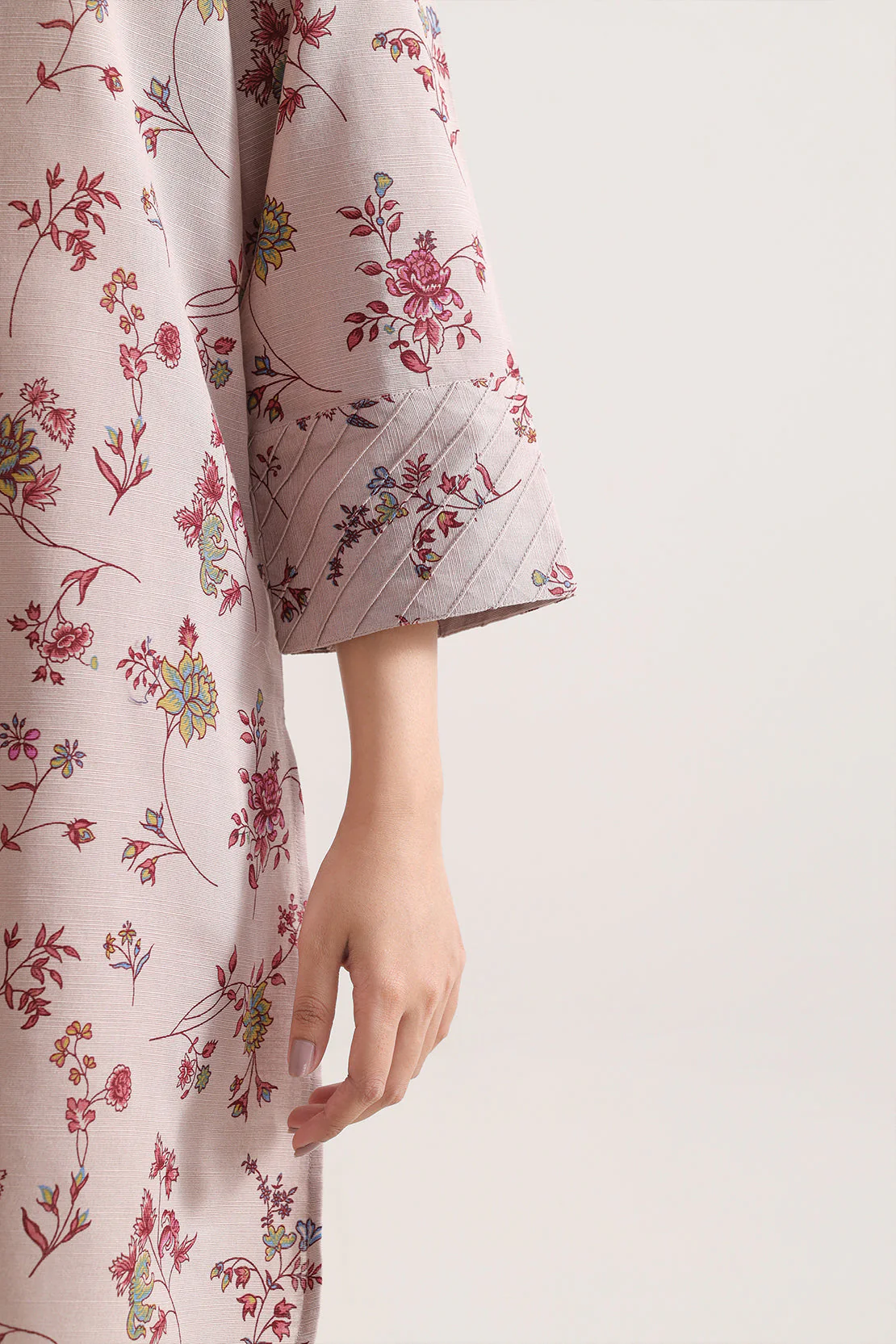 Unstitched Printed Warm Khaddar 3 Piece - Image 5