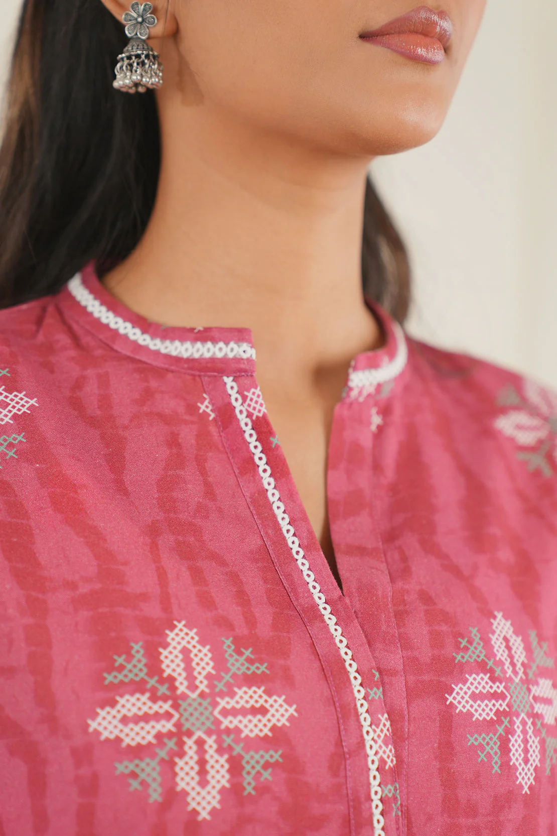Unstitched Printed Cotton Viscose 2 Piece (Shirt/Trouser) - Image 8