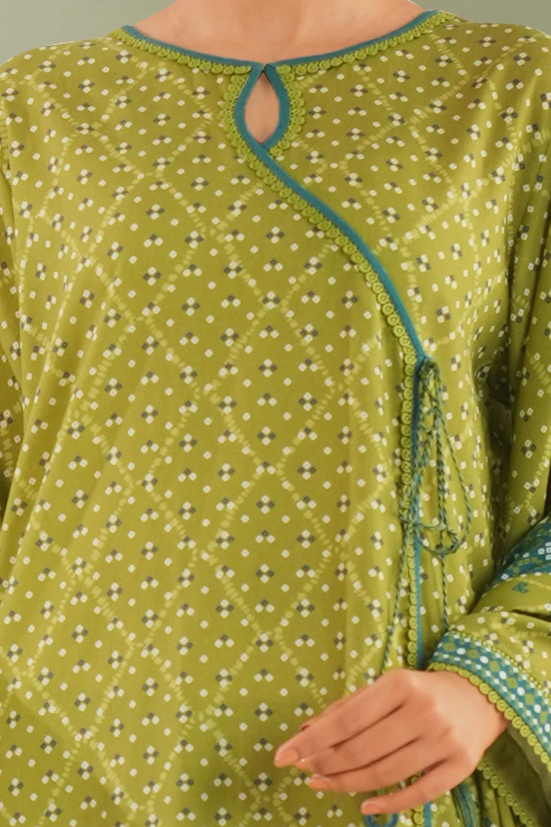 Unstitched Printed Cotton Viscose 3 Piece - Image 2