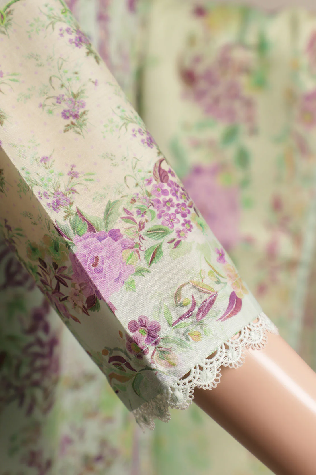 Unstitched Printed Emb Lawn 3 Piece With Cotton Net Dupatta - Image 4