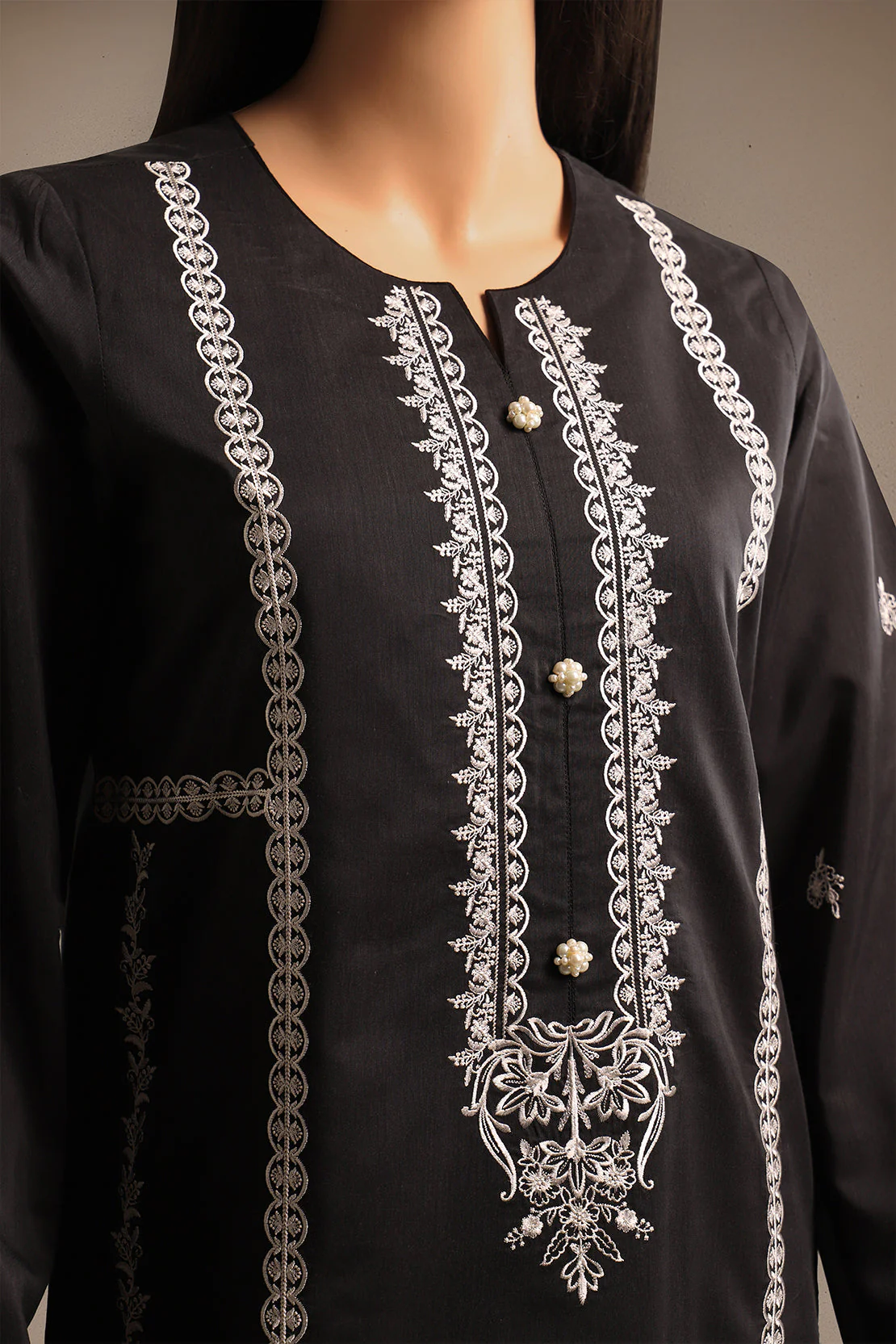 Unstitched Printed Embroidered Cotton Filament 2 Piece (Shirt/Trouser) - Image 4
