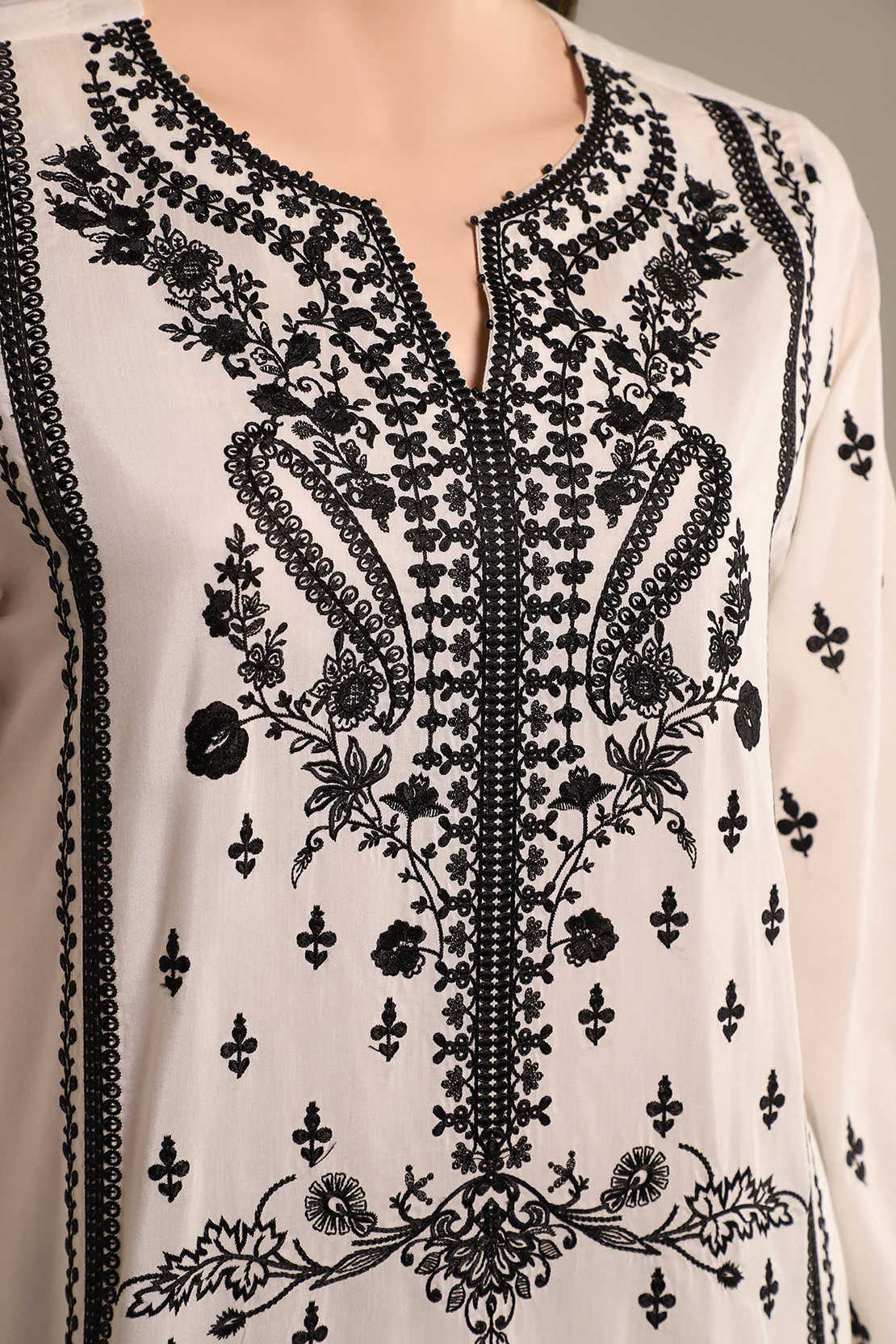 Unstitched Printed Embroidered Cotton Filament 2 Piece (Shirt/Trouser) - Image 3