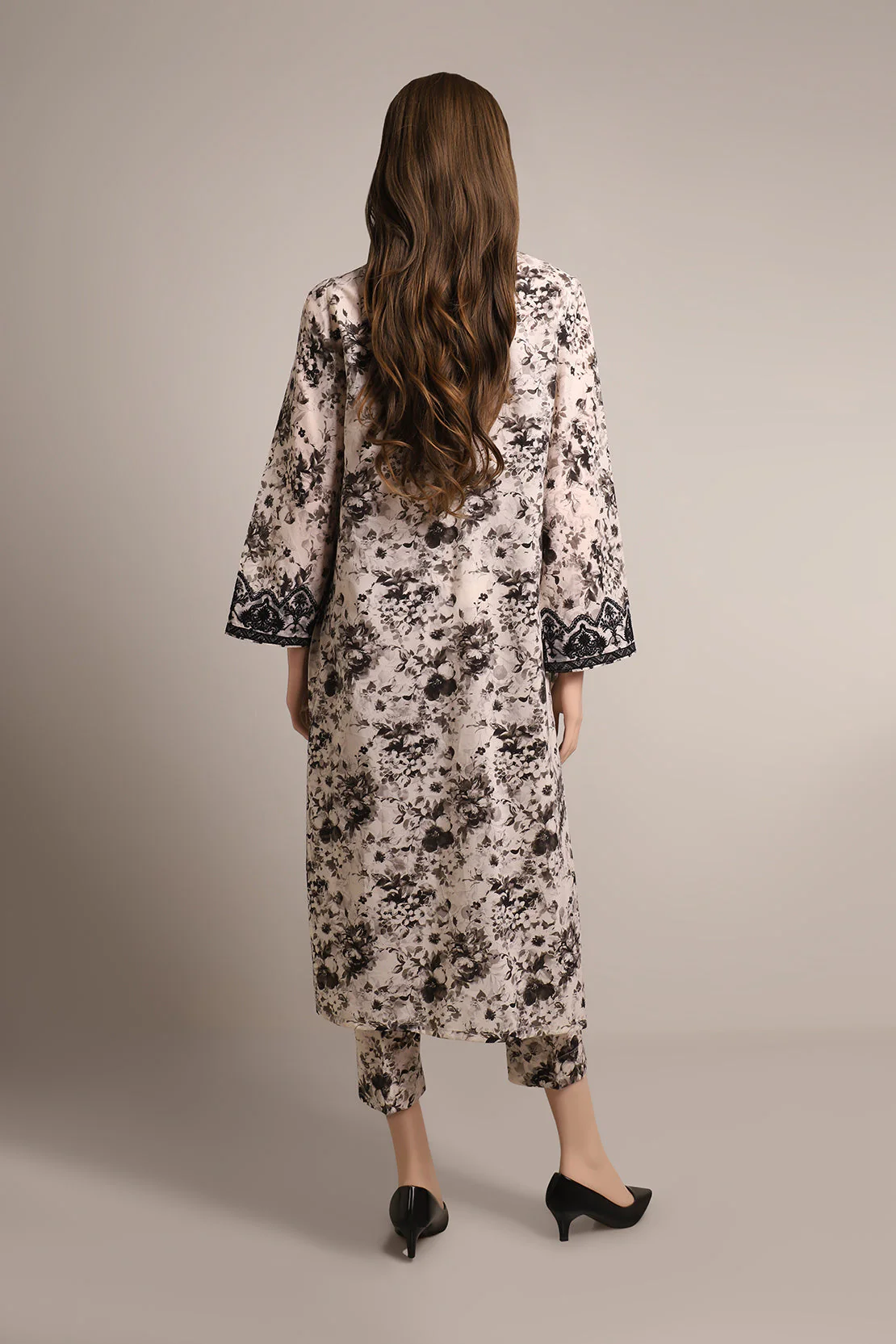Unstitched Printed Embroidered Cotton Filament 2 Piece (Shirt/Trouser) - Image 2