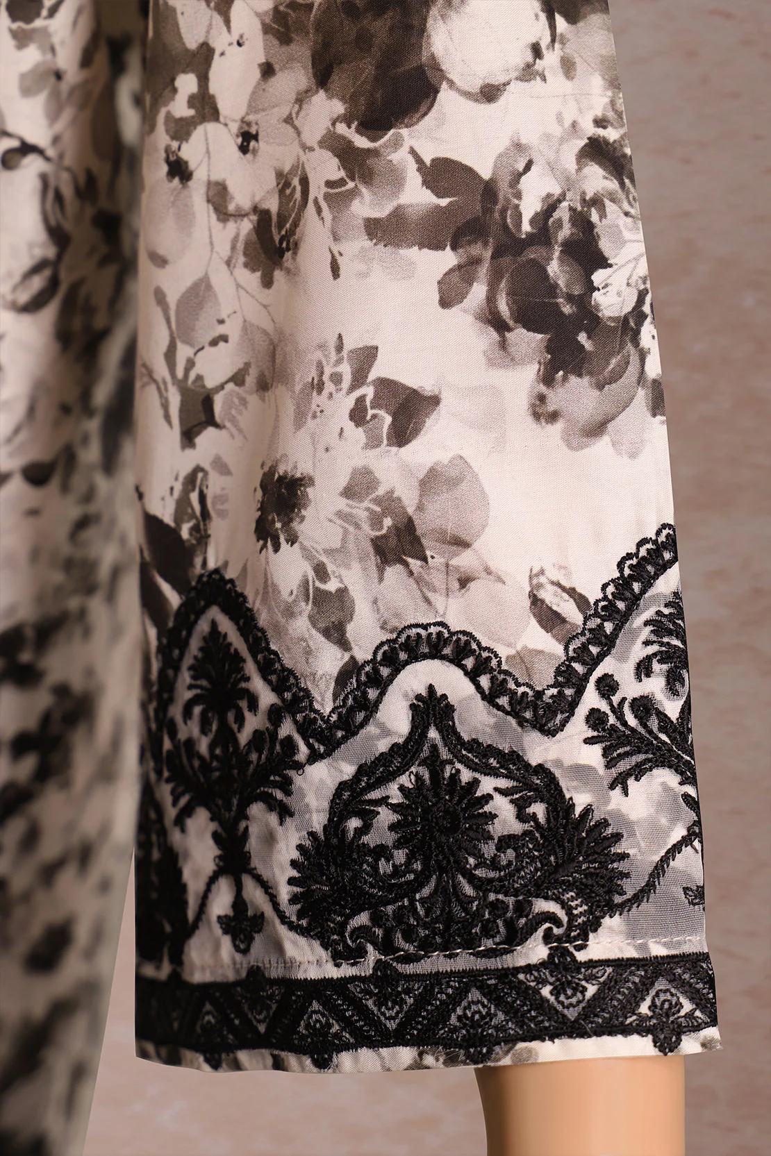 Unstitched Printed Embroidered Cotton Filament 2 Piece (Shirt/Trouser) - Image 4