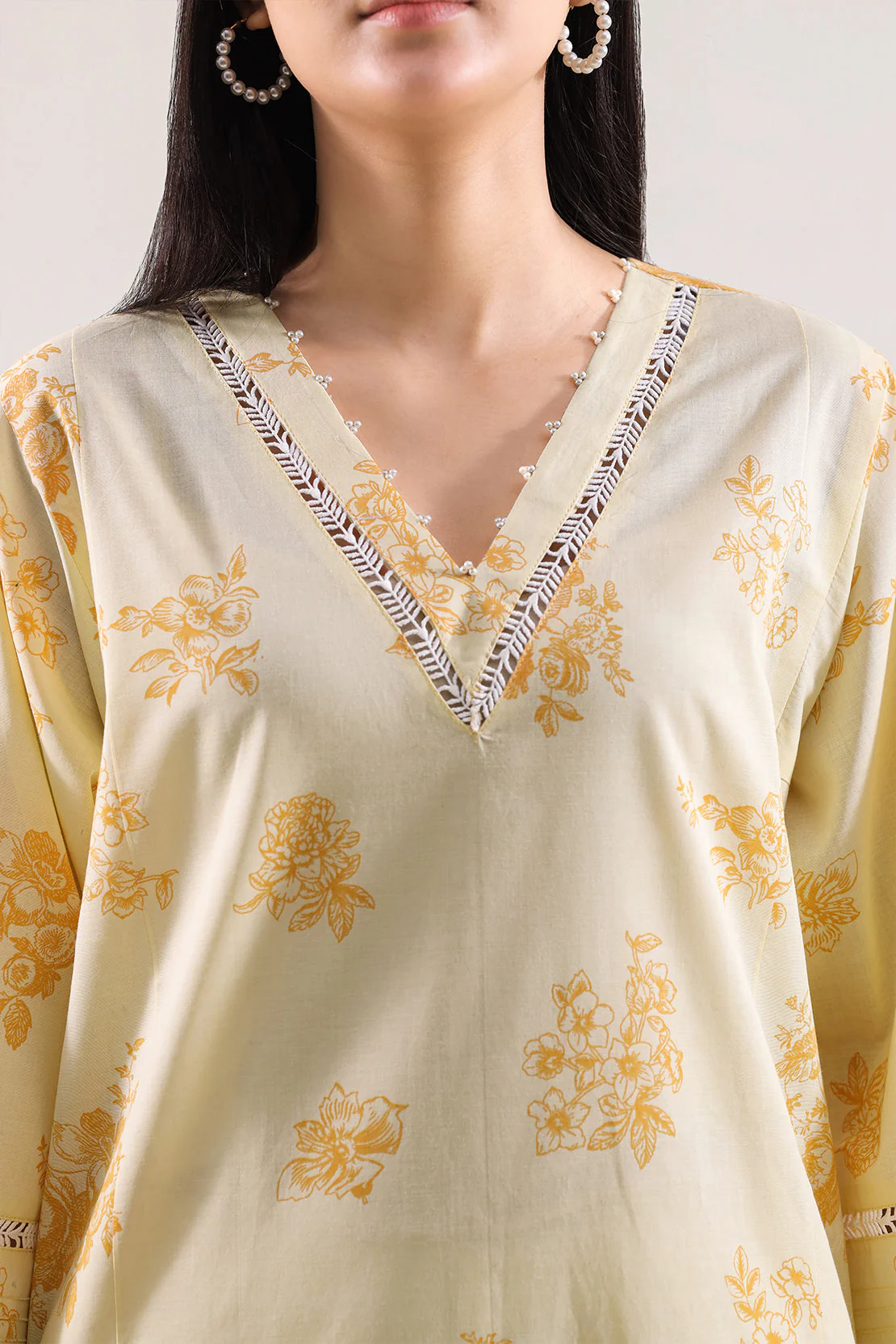 Unstitched Printed Embroidered Lawn 2 Piece (Shirt/Dupatta) - Image 3