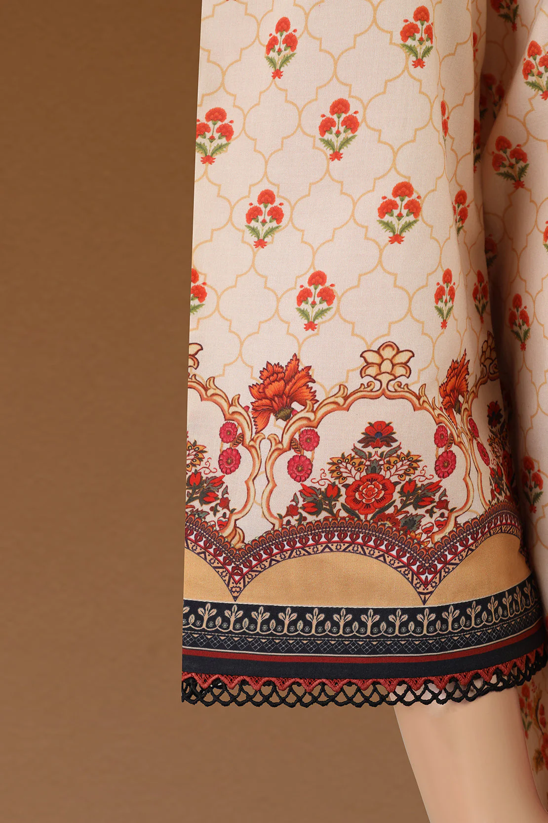 Unstitched Printed Embroidered Lawn 2 Piece (Shirt/Trouser) - Image 3