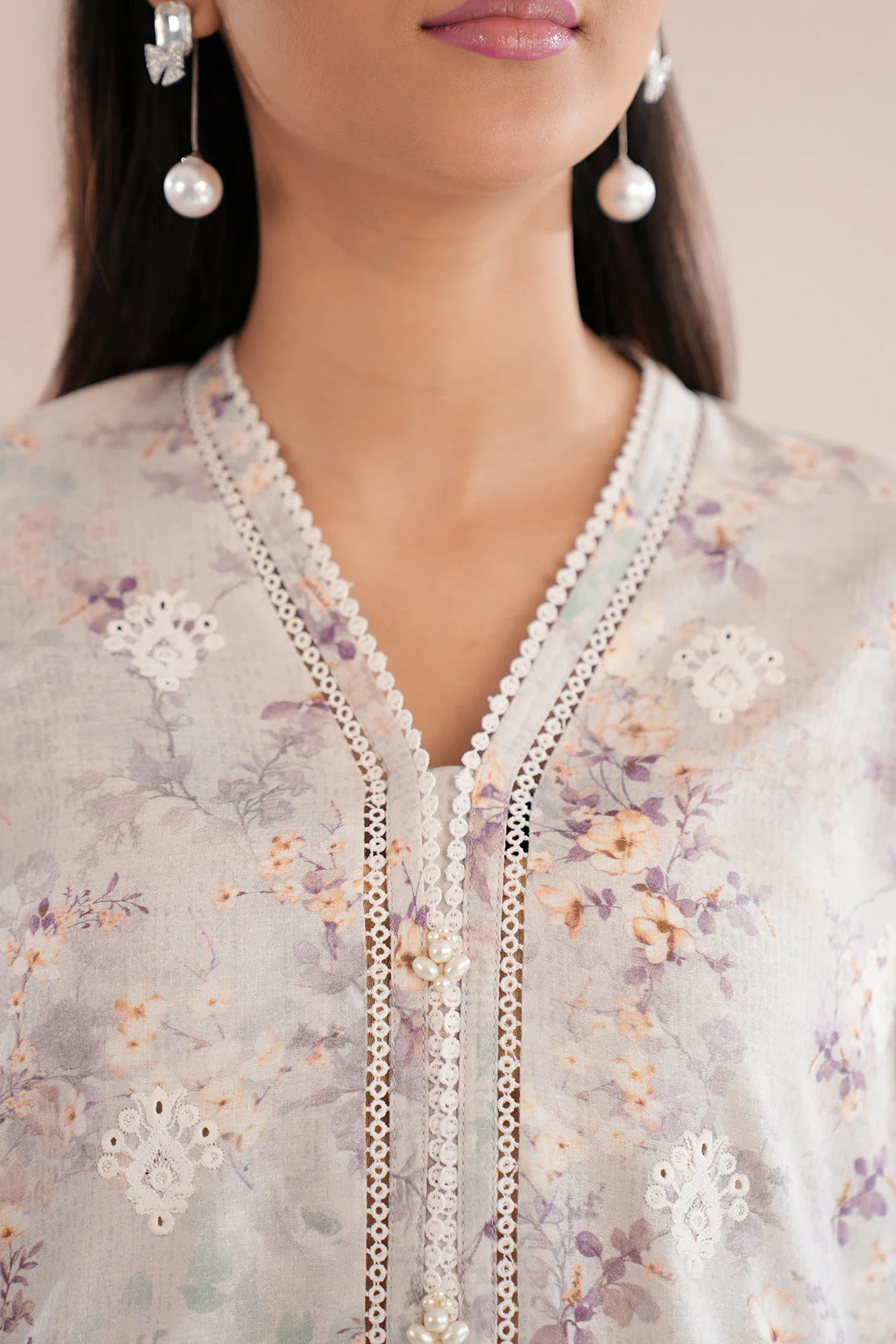 Unstitched Printed Embroidered Self Jacquard 2 Piece (Shirt/Trouser) - Image 6