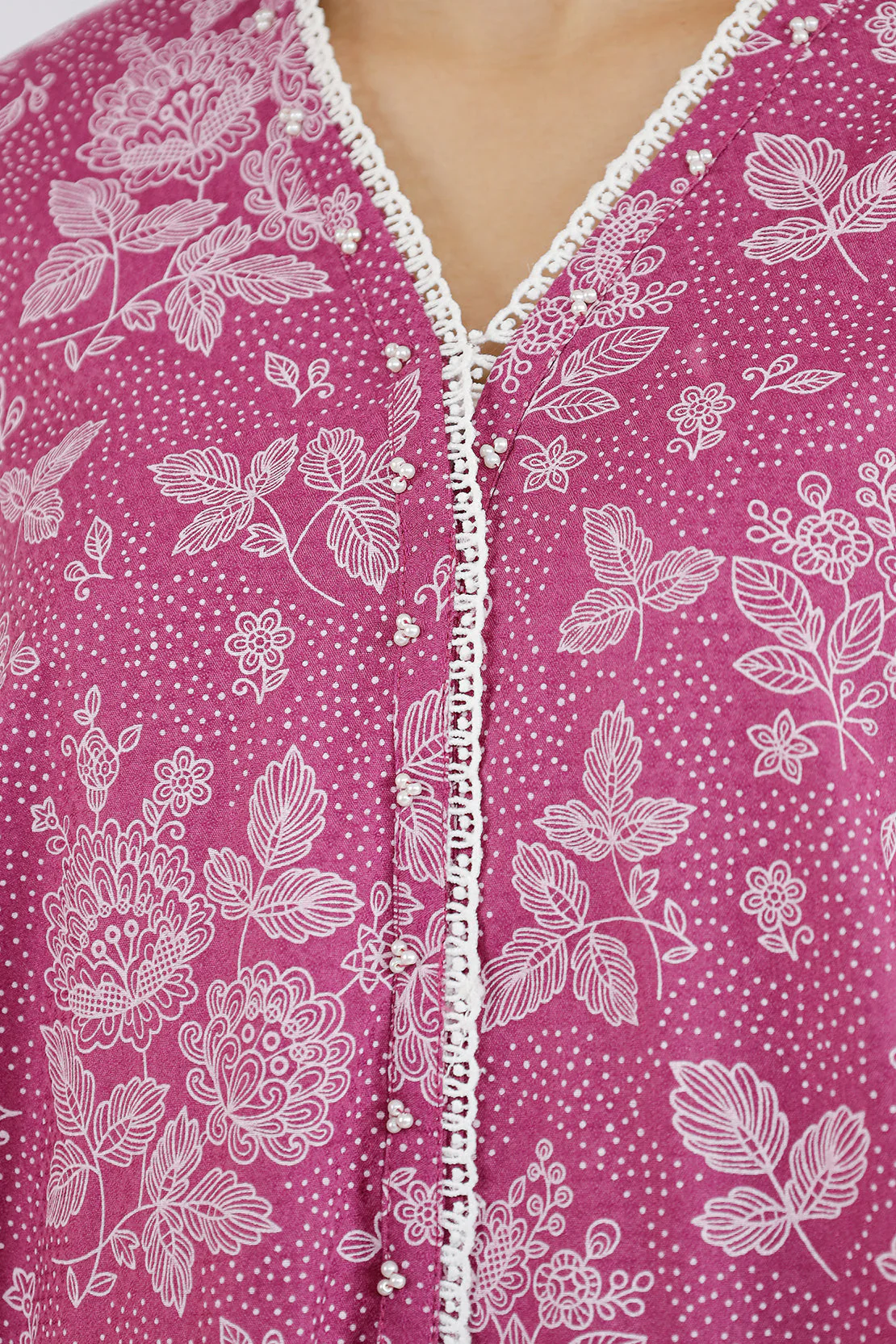 Unstitched Printed Jacquard Khaddar 3 Piece - Image 5