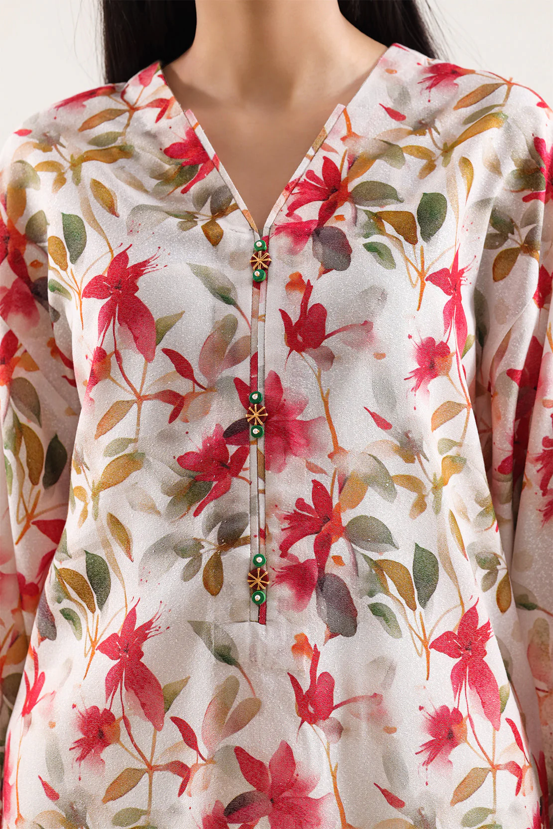 Unstitched Printed Karandi 3 Piece - Image 3