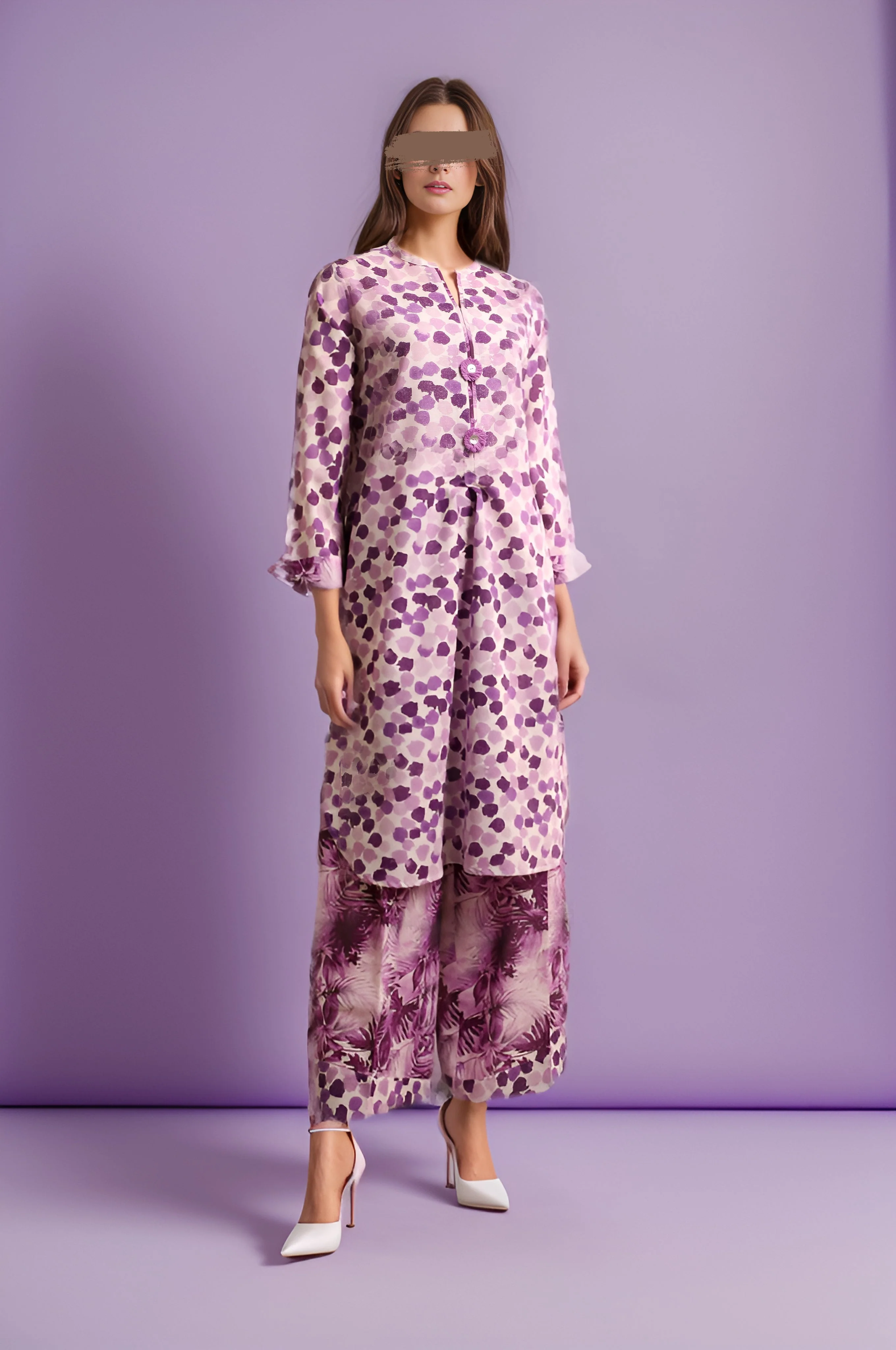 Unstitched Printed Khaddar 2 Piece (Shirt/Trouser)