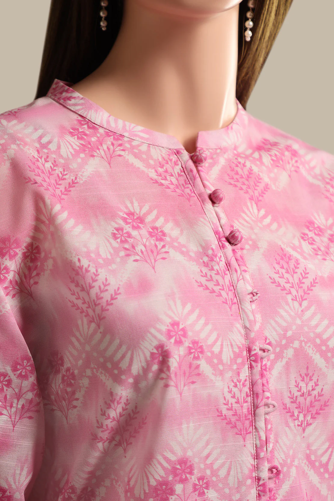Unstitched Printed Khaddar 2 Piece (Shirt/Trouser) - Image 4