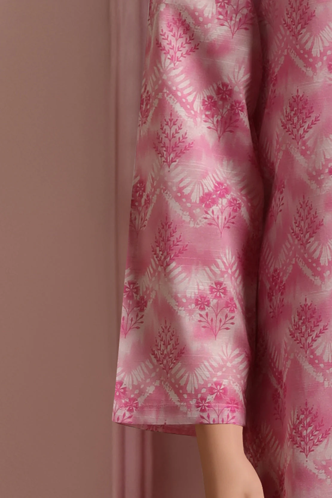 Unstitched Printed Khaddar 2 Piece (Shirt/Trouser) - Image 5