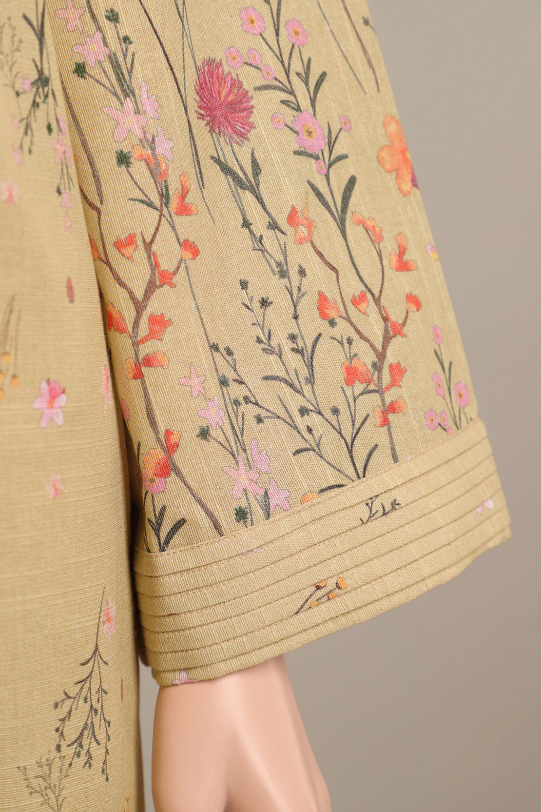 Unstitched Printed Khaddar 2 Piece (Shirt/Trouser) - Image 5