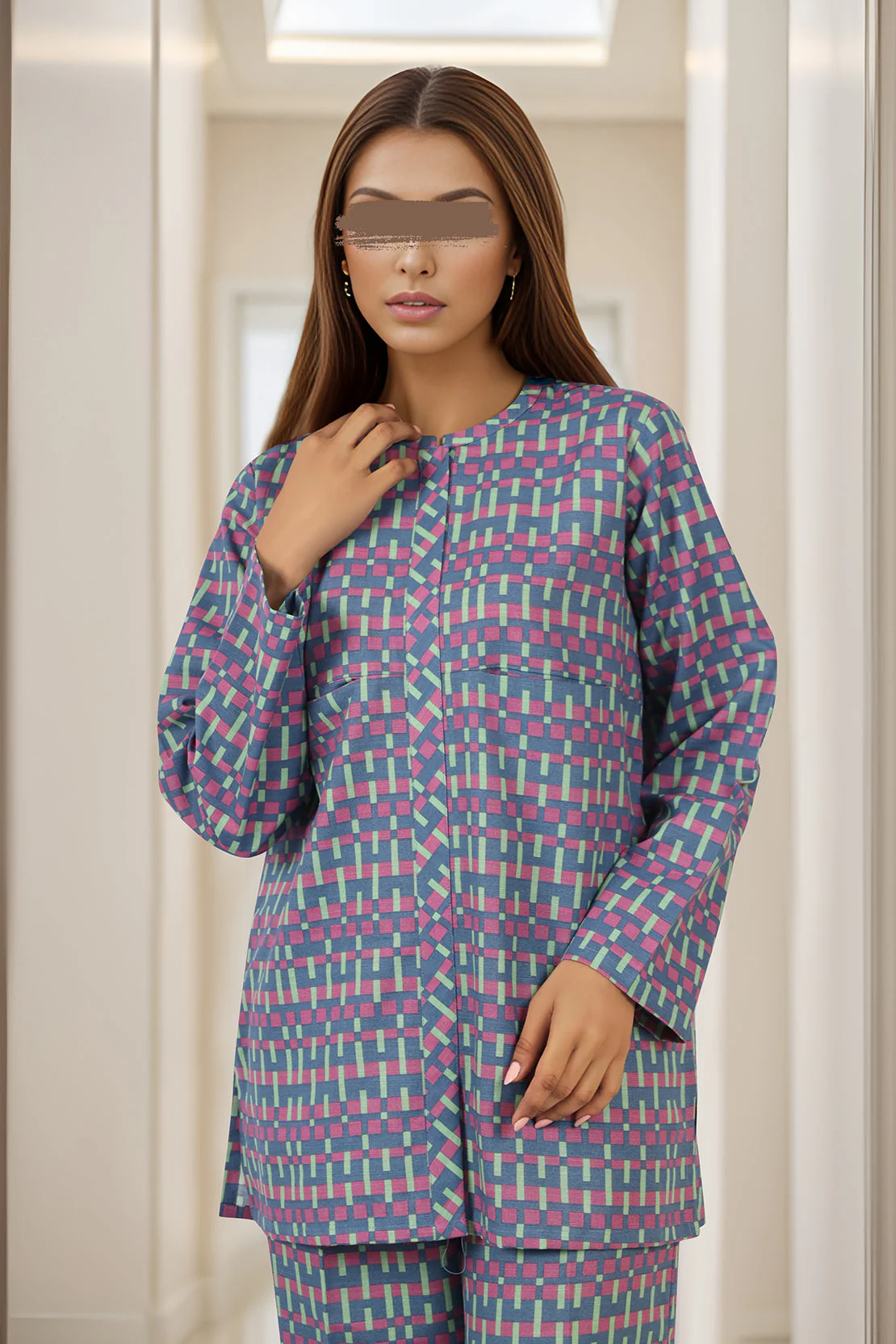 Unstitched Printed Khaddar 2 Piece (Shirt/Trouser)