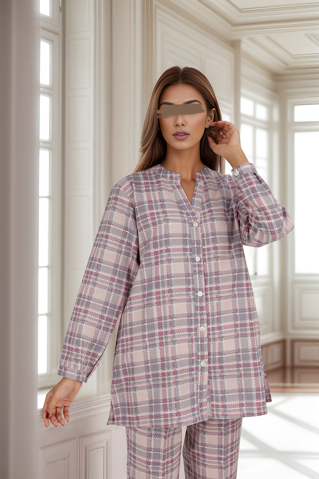 Unstitched Printed Khaddar 2 Piece (Shirt/Trouser)