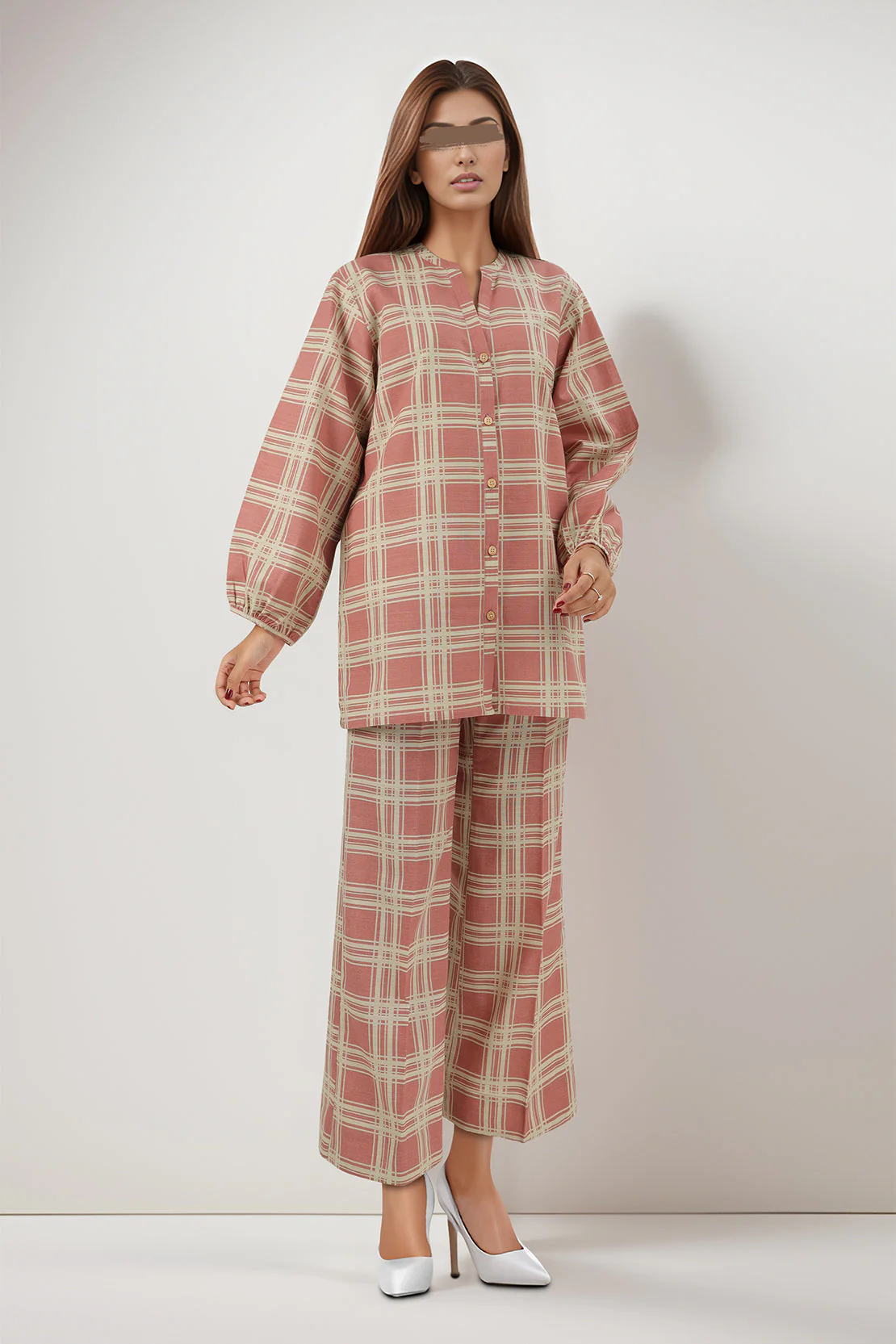 Unstitched Printed Cotton Khaddar 2 Piece (Shirt/Trouser) - Image 2
