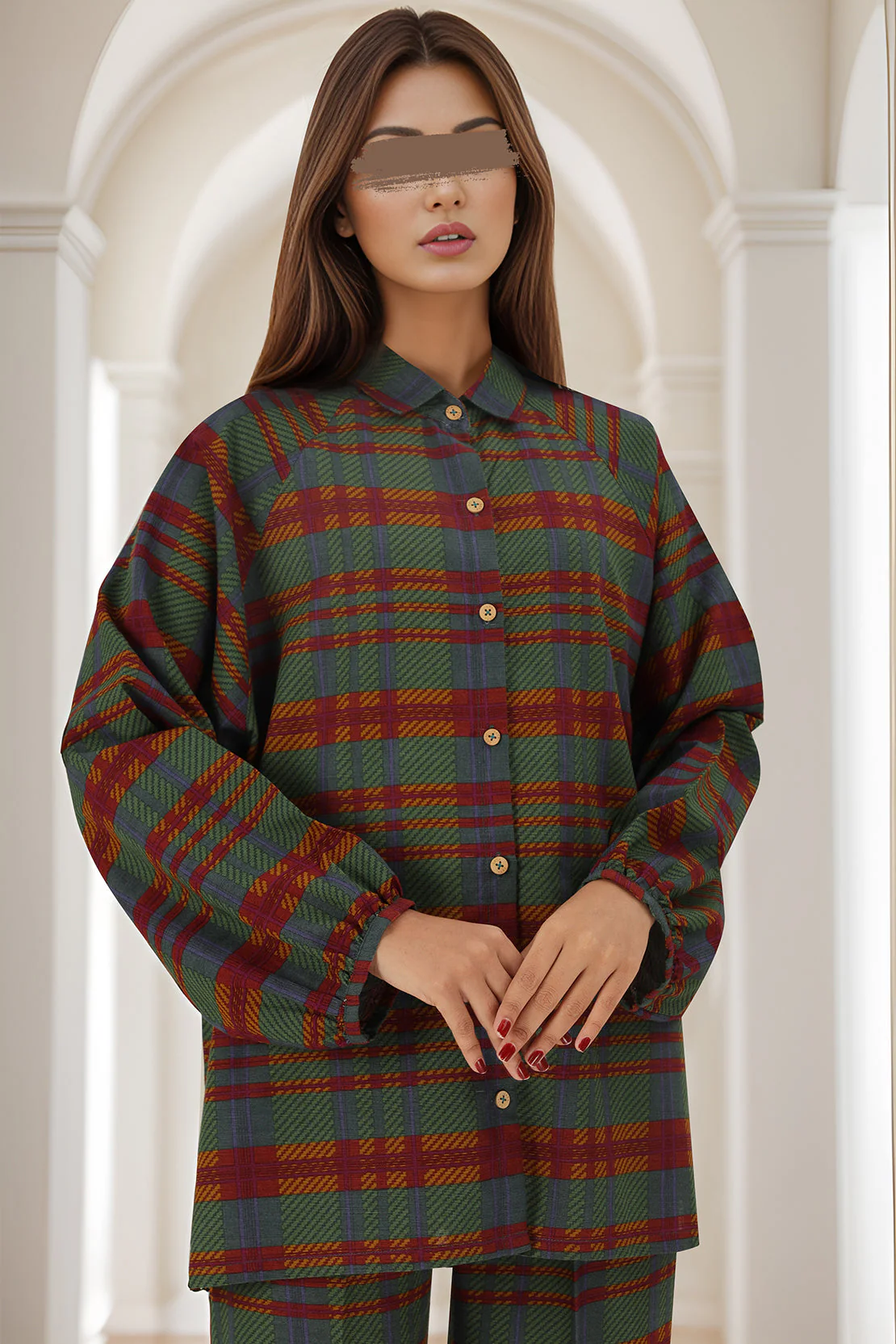 Unstitched Printed Khaddar 2 Piece (Shirt/Trouser)
