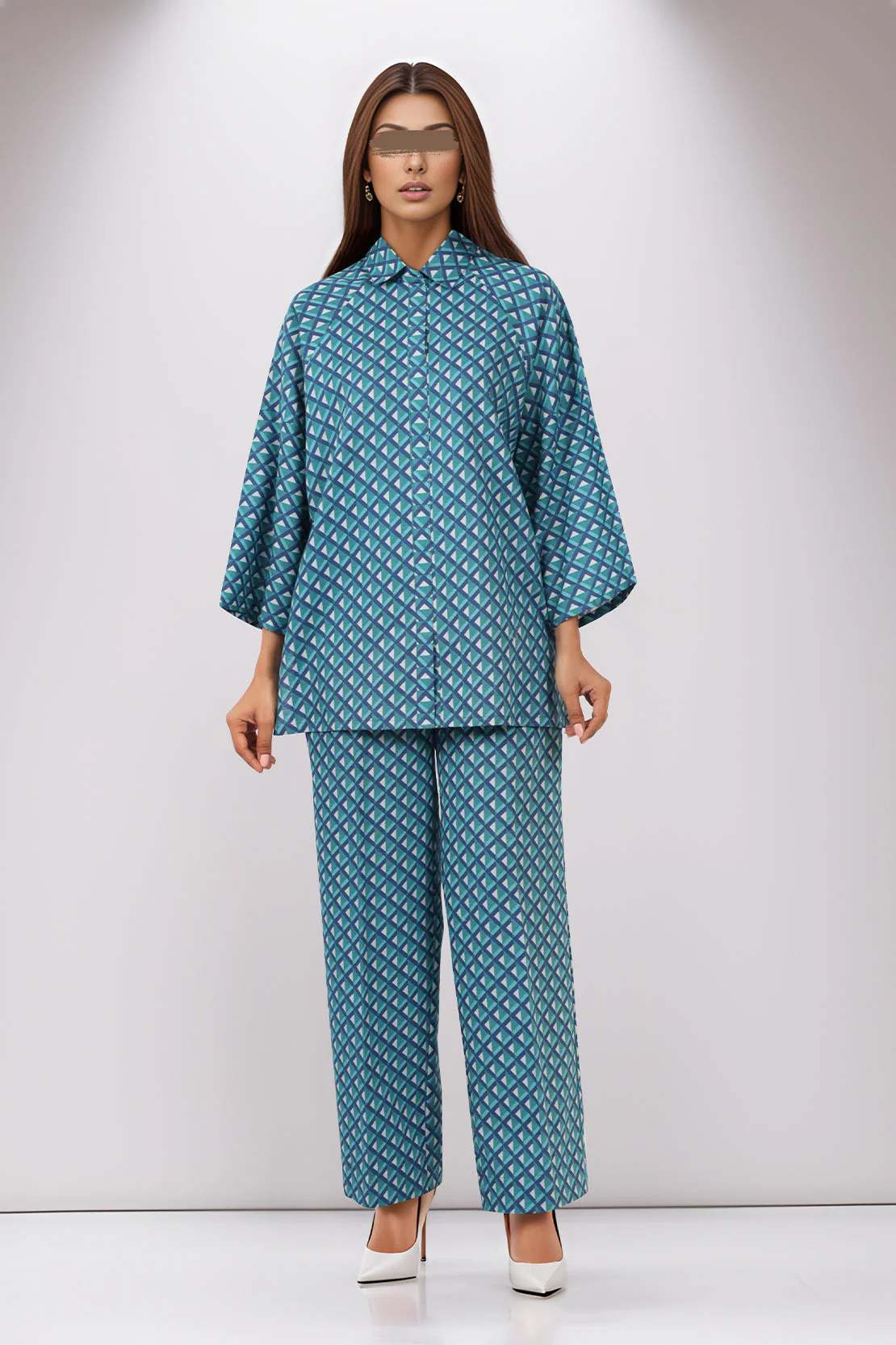 Unstitched Printed Cotton Khaddar 2 Piece (Shirt/Trouser) - Image 3