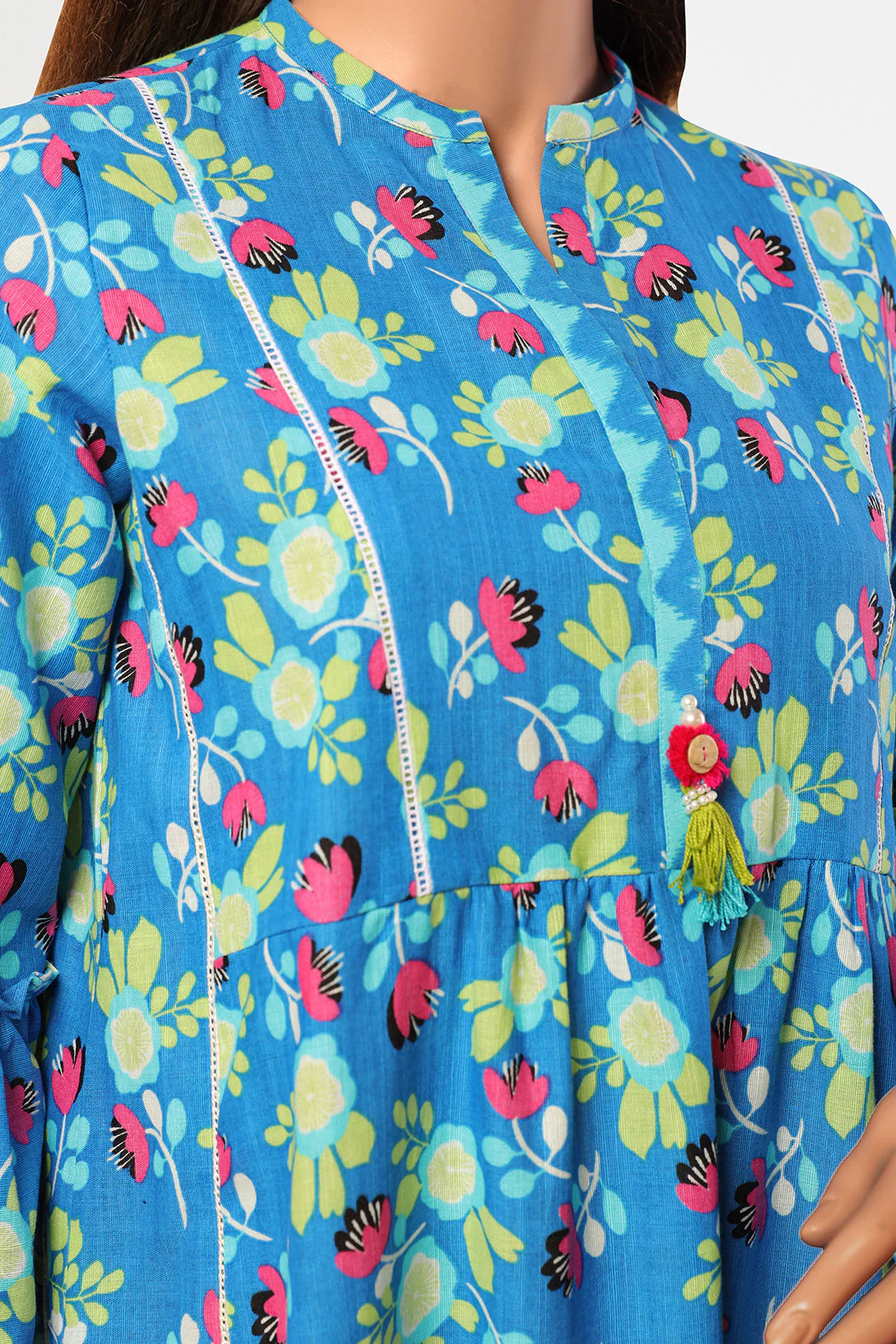 Unstitched Printed Khaddar Cotton Shirt - Image 2